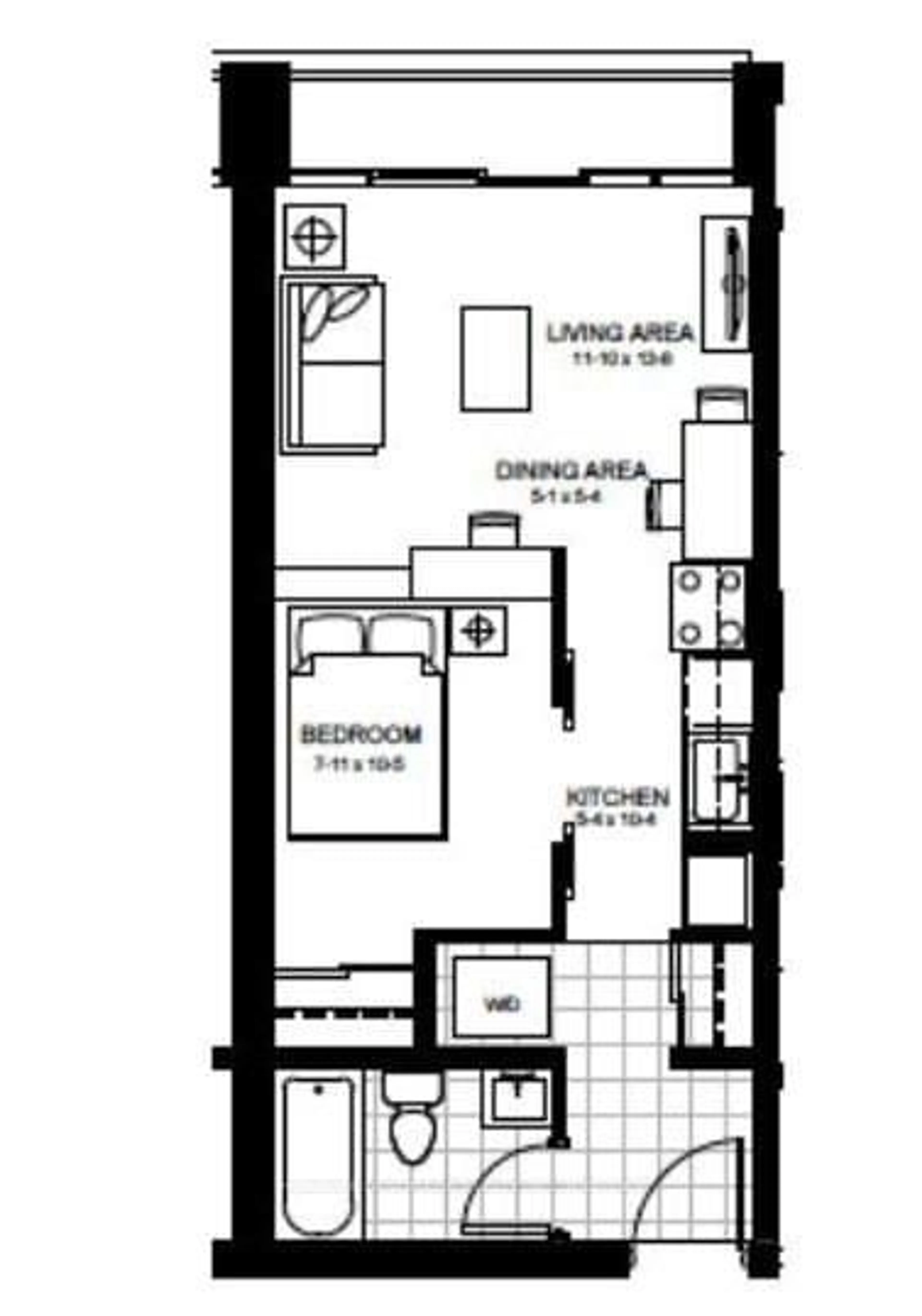 Floor plan for 308 Lester St #227, Waterloo Ontario N2L 0H9