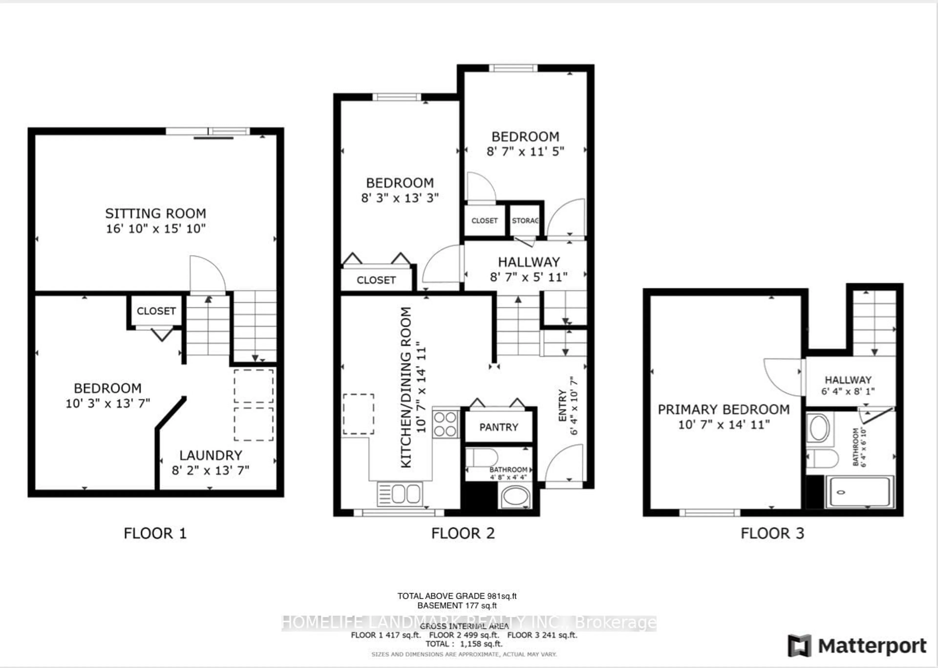 Floor plan for 314C Bluevale St, Waterloo Ontario N2J 4G3