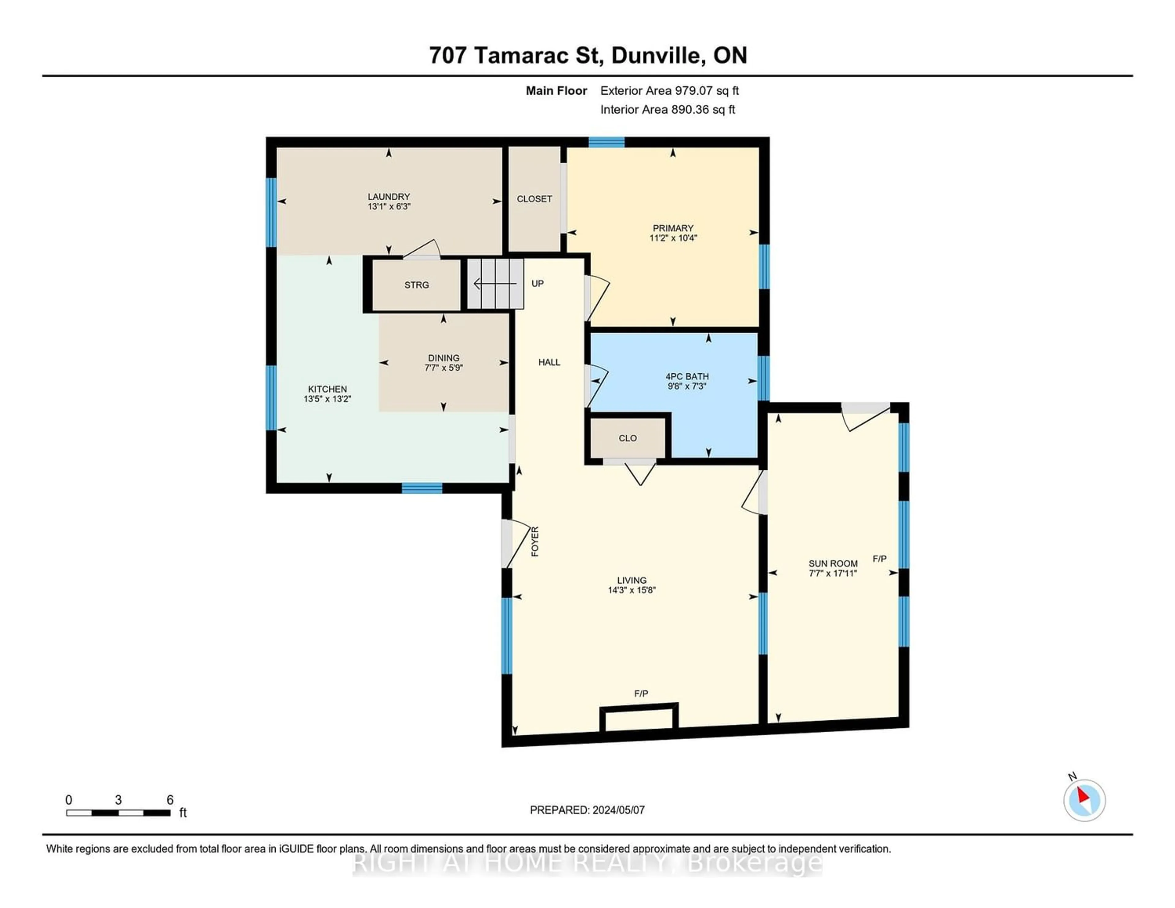 Floor plan for 707 Tamarac St, Haldimand Ontario N1A 2E3