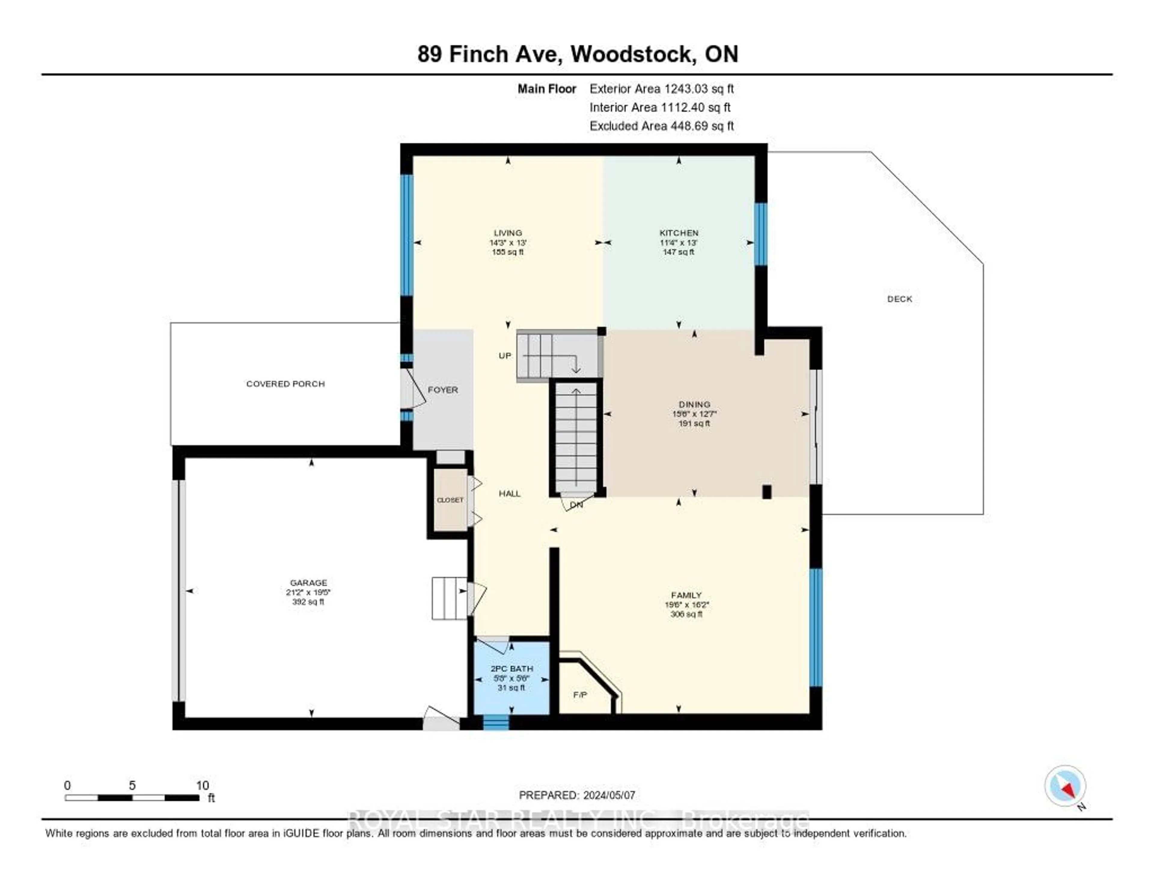 Floor plan for 89 Finch Ave, Woodstock Ontario N4T 1T7