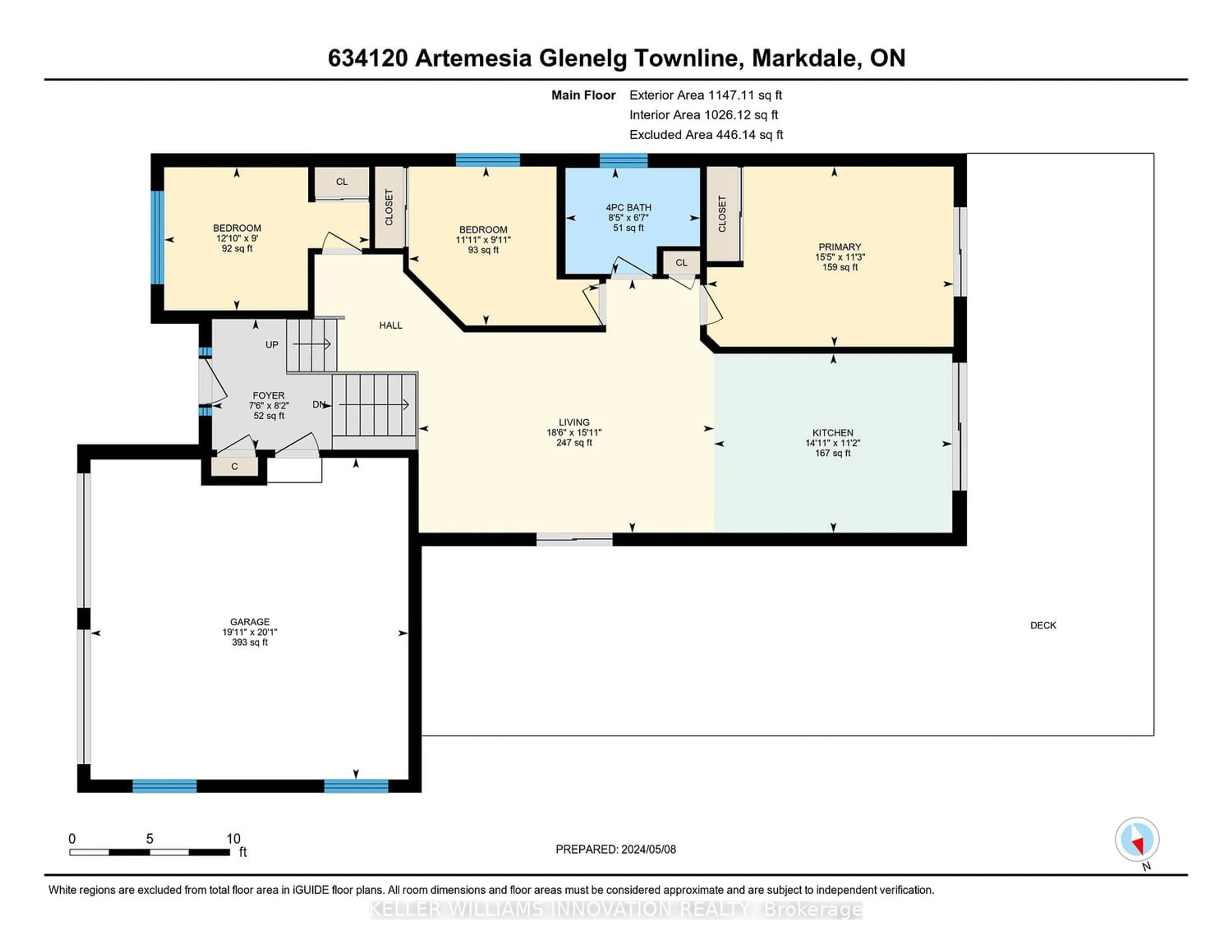 Floor plan for 634120 Artemesia-Glenelg Line, West Grey Ontario N0C 1H0