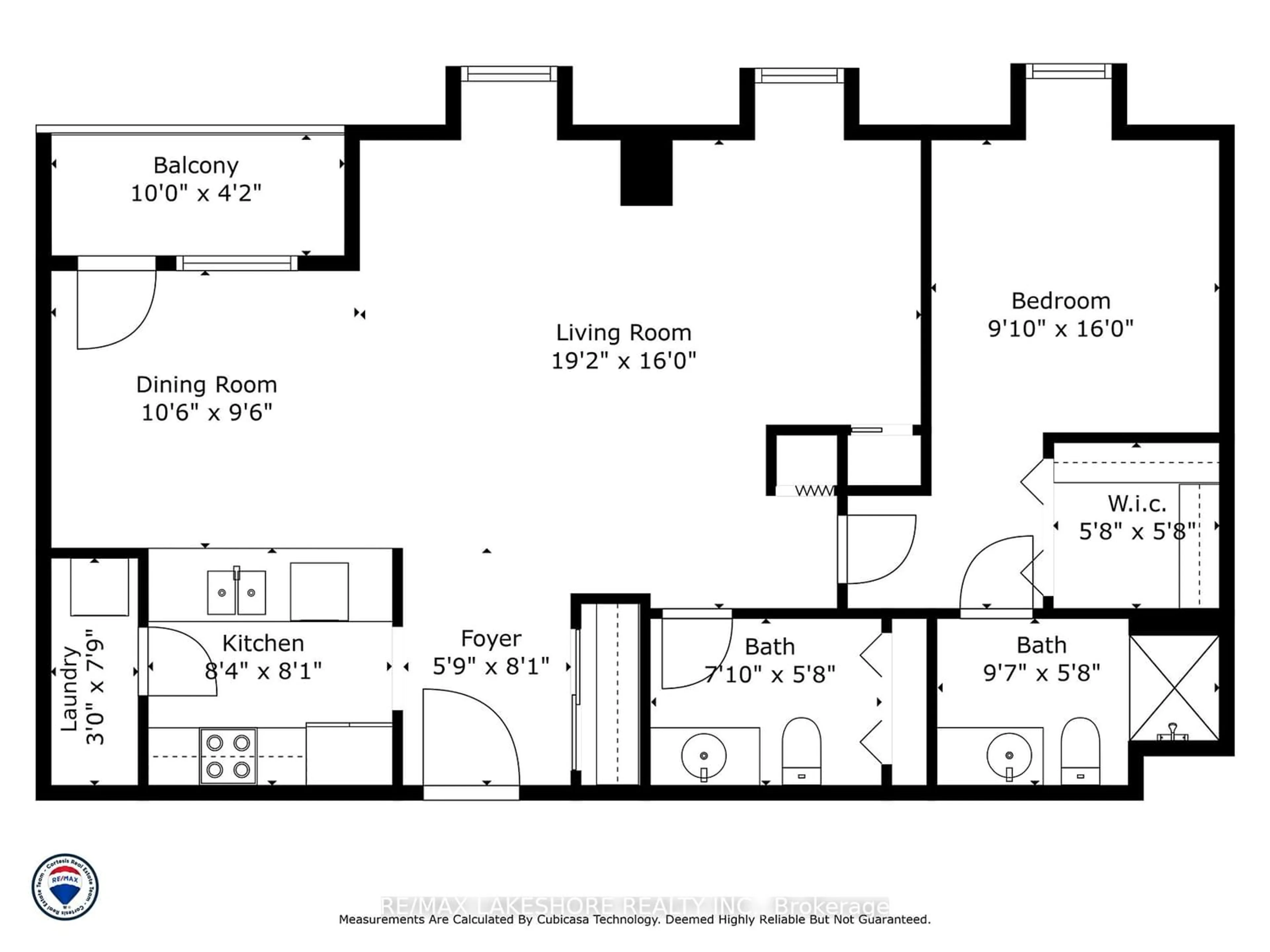 Floor plan for 240 Chapel St #426, Cobourg Ontario K9A 0E3