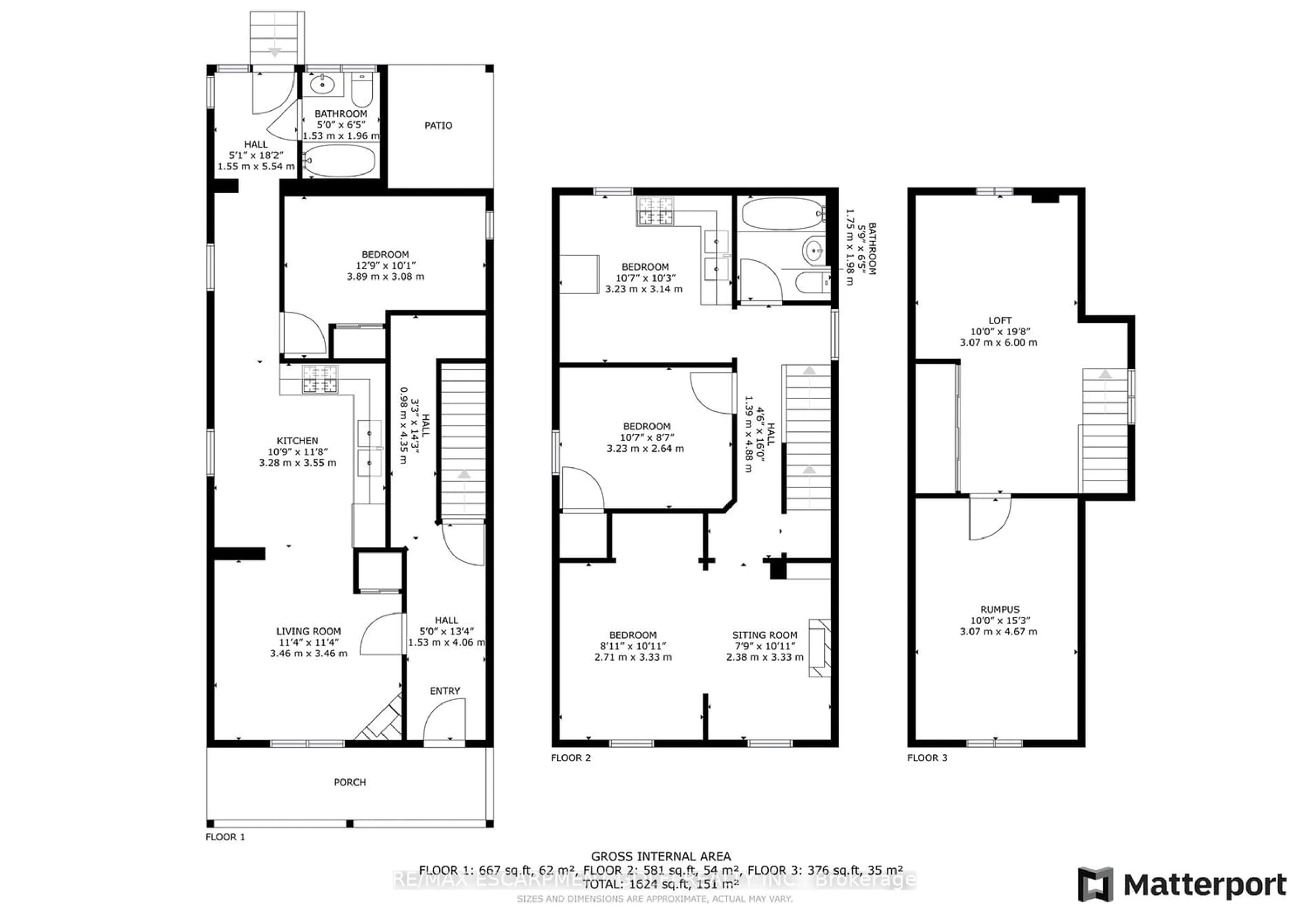 Floor plan for 170 Emerald St, Hamilton Ontario L8N 2V7