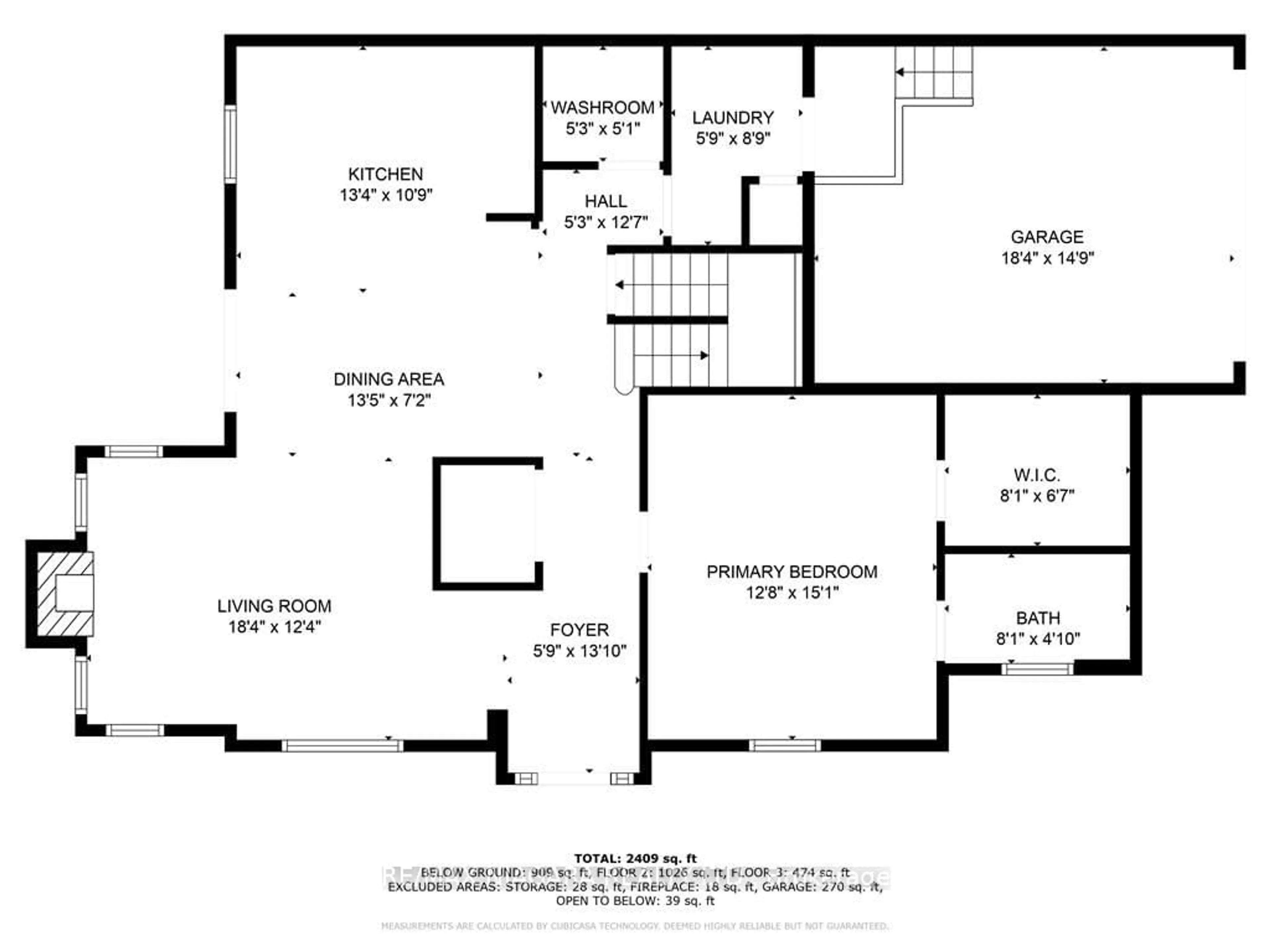 Floor plan for 288 Main St #1, Grimsby Ontario L3M 1S4