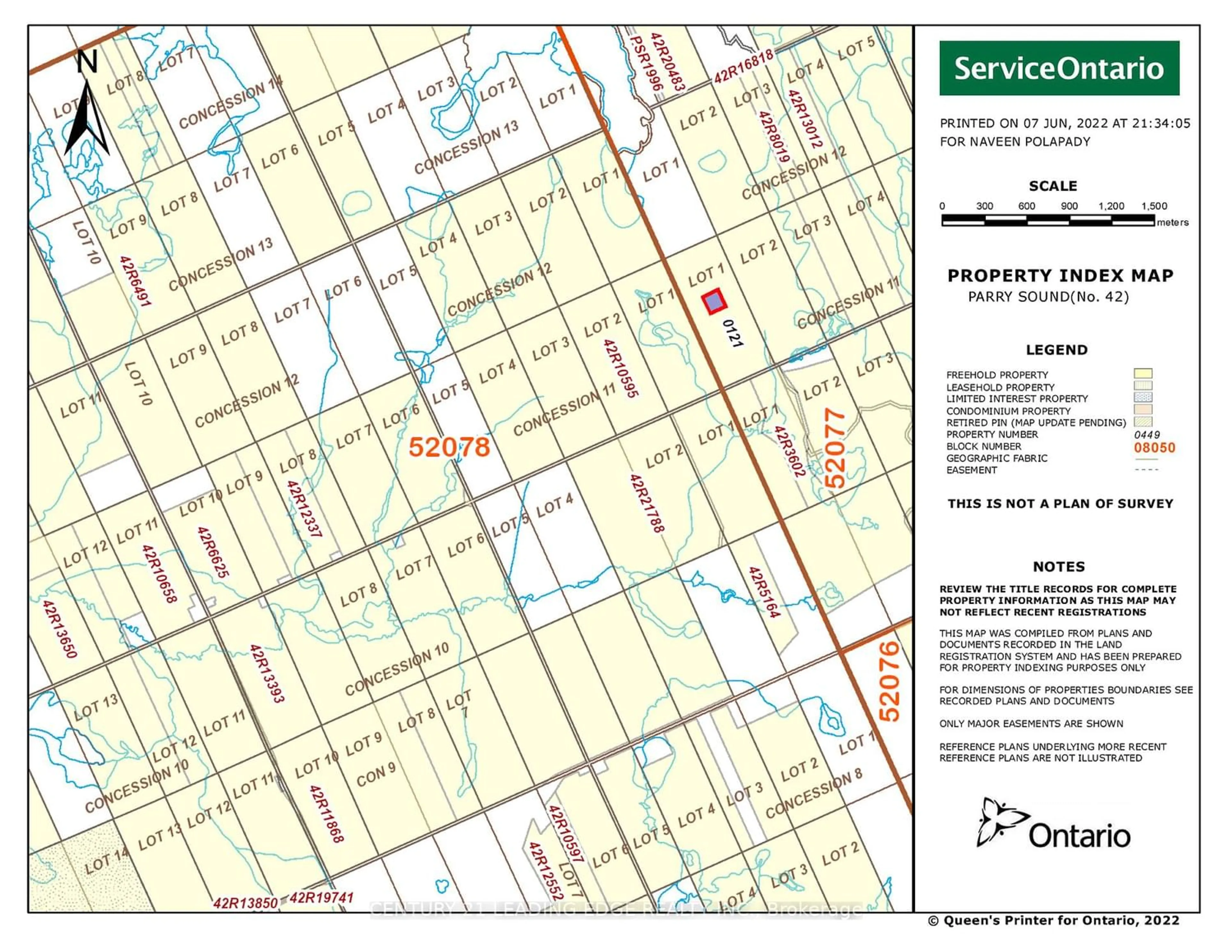 Picture of a map for 0 79.504452 Rd Rd, Strong Ontario L1S 7S2