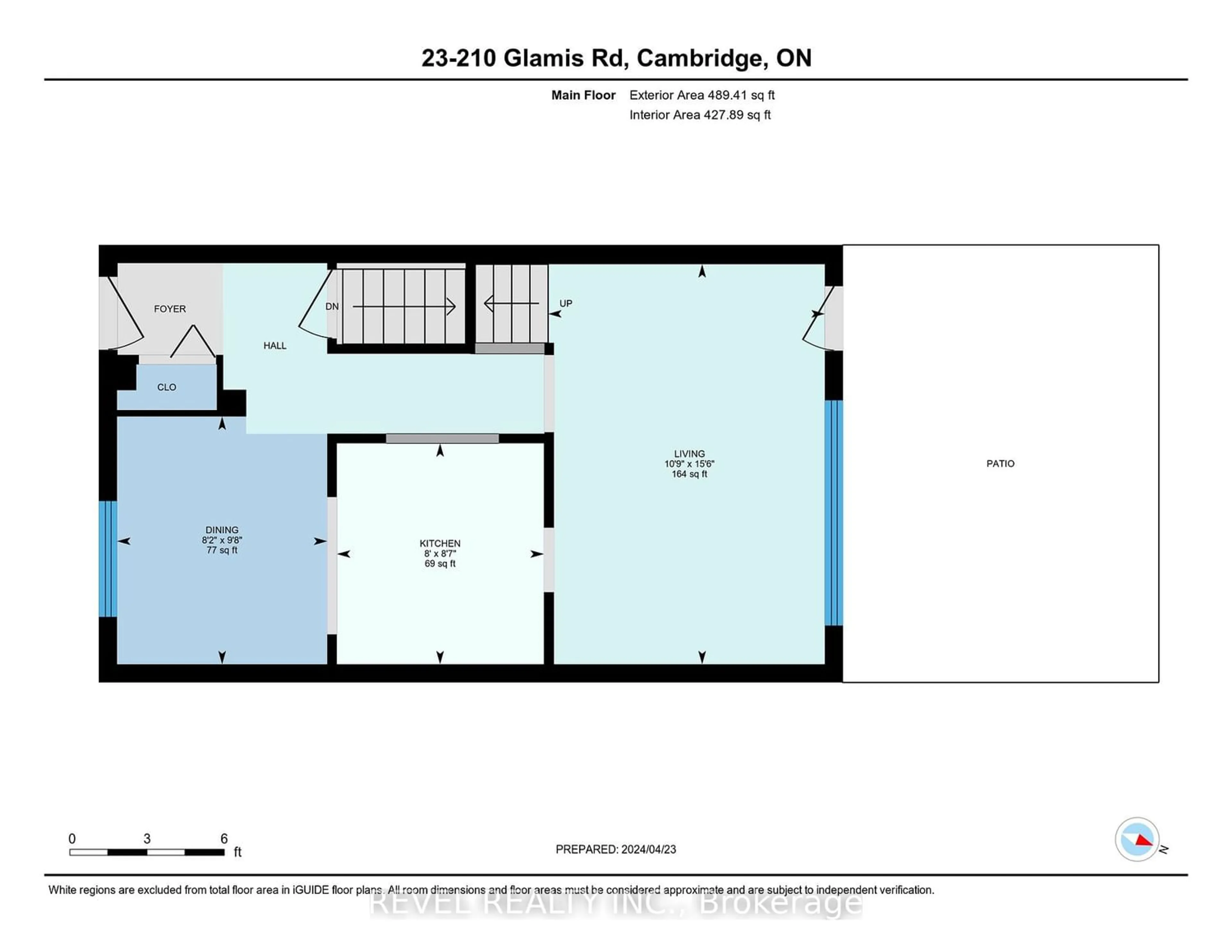 Floor plan for 210 Glamis Rd #23, Cambridge Ontario N1R 6L3