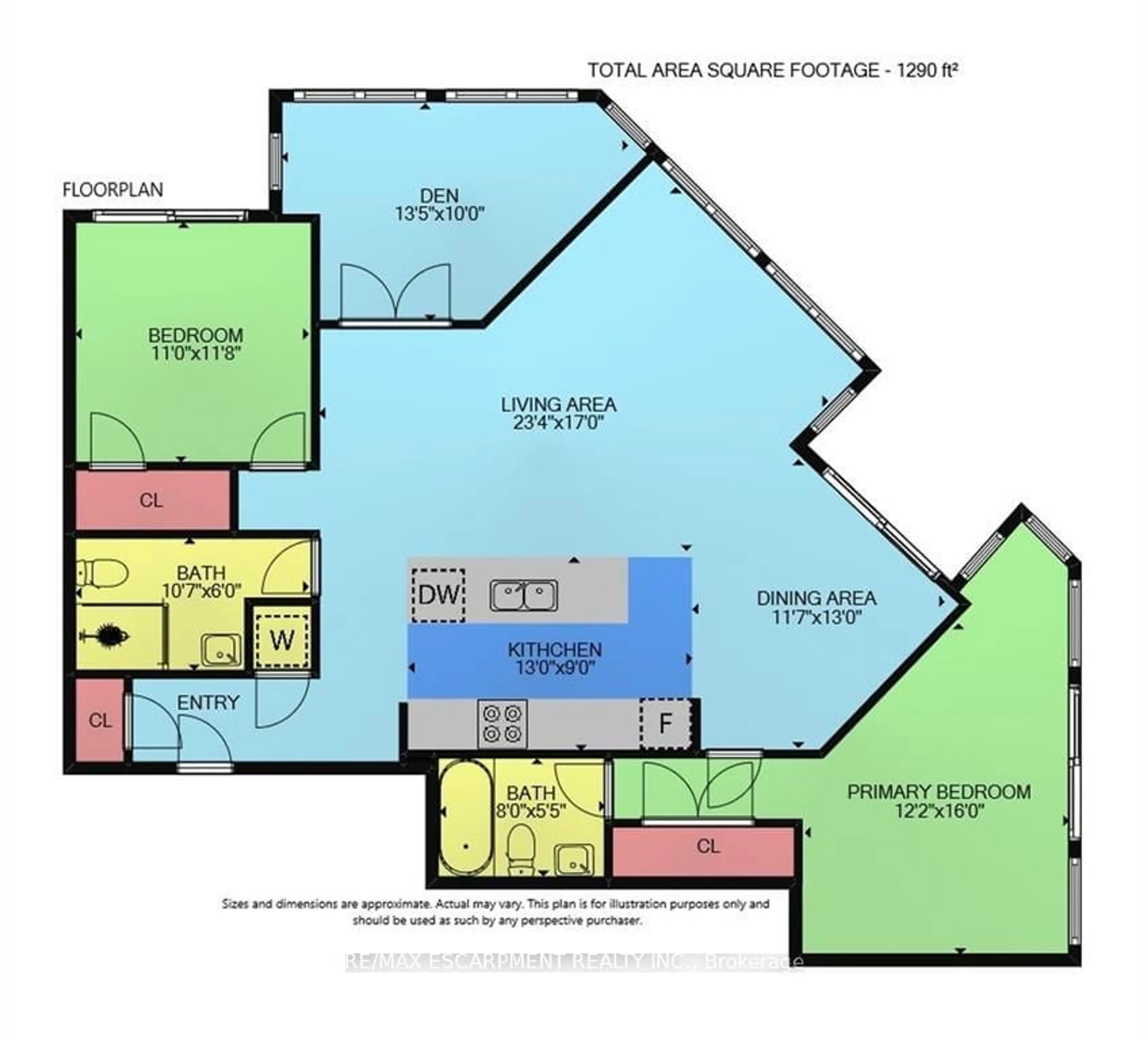 Floor plan for 2750 King St #706, Hamilton Ontario L8N 1B9