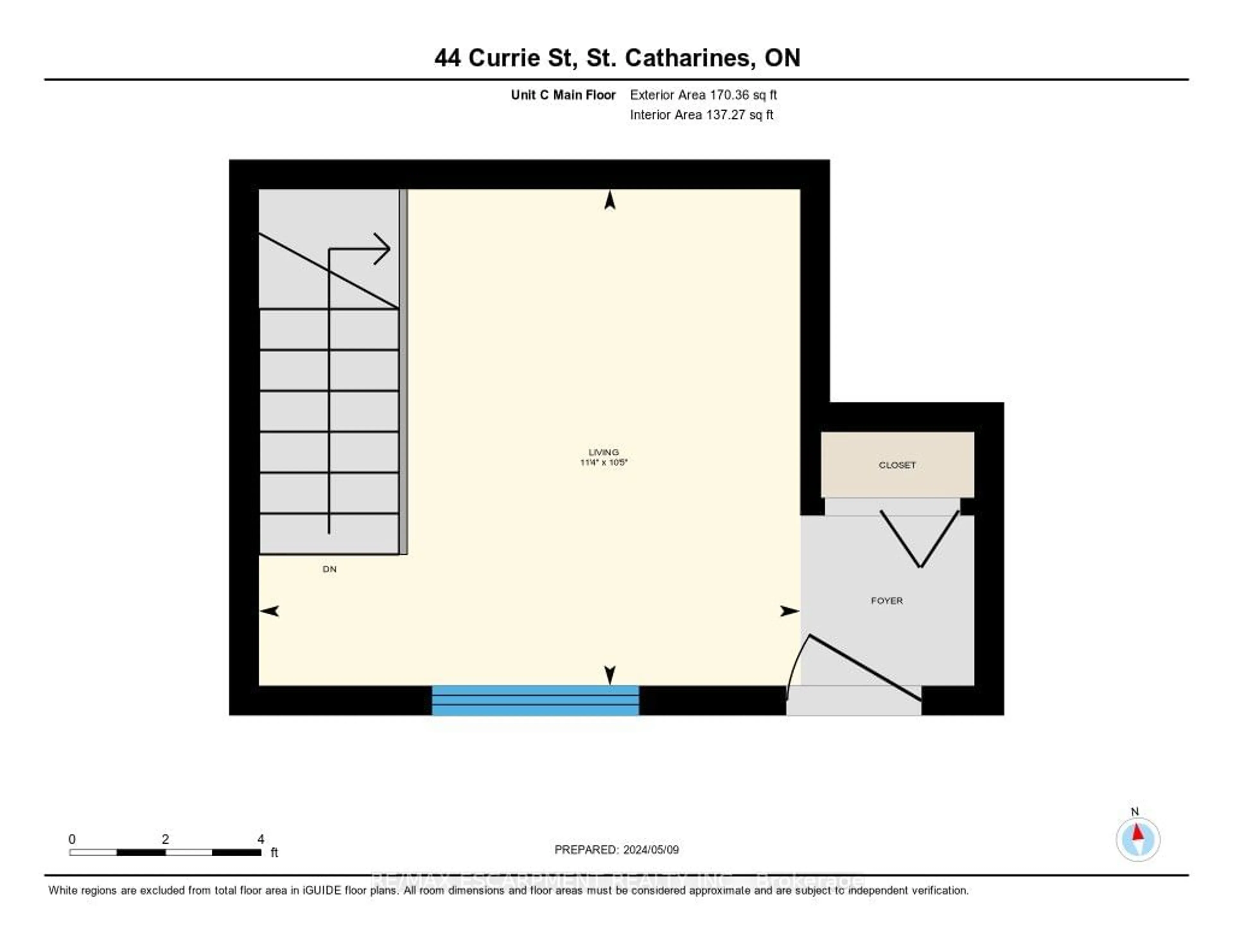 Floor plan for 44 Currie St, St. Catharines Ontario L2M 5M8