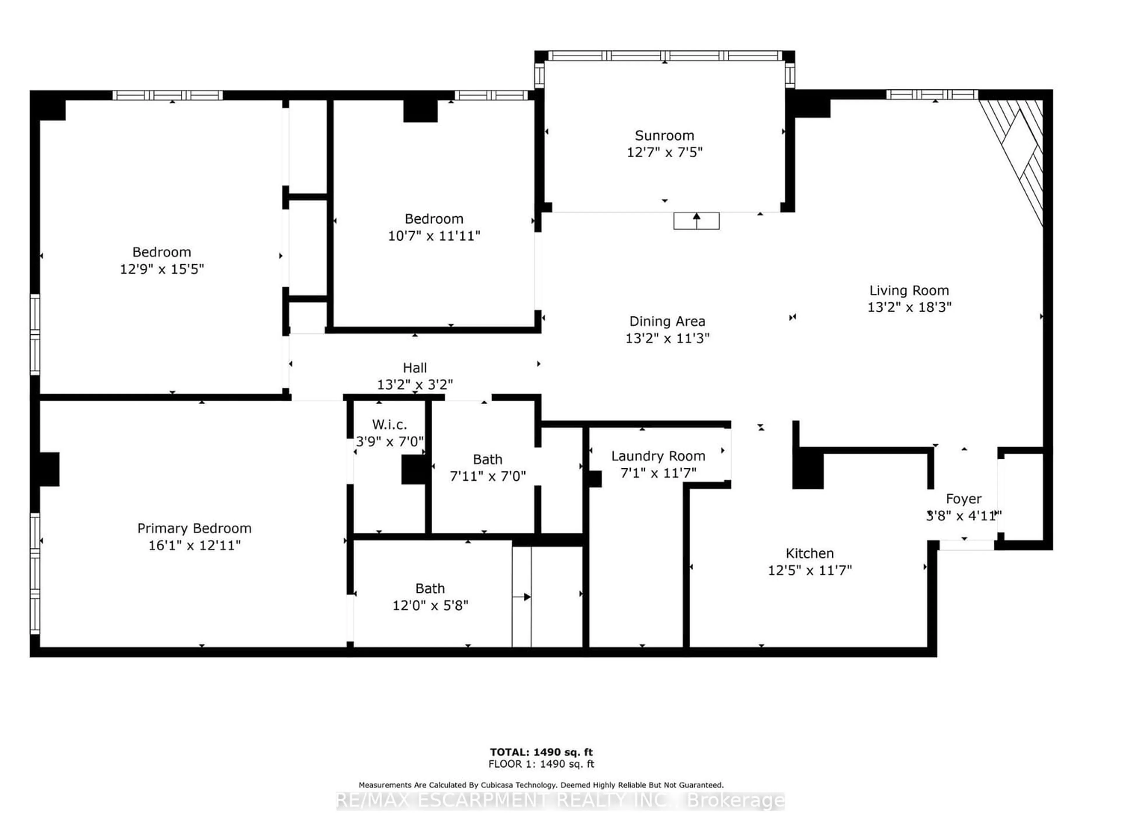 Floor plan for 150 Wilson St #305, Hamilton Ontario L9G 4E7