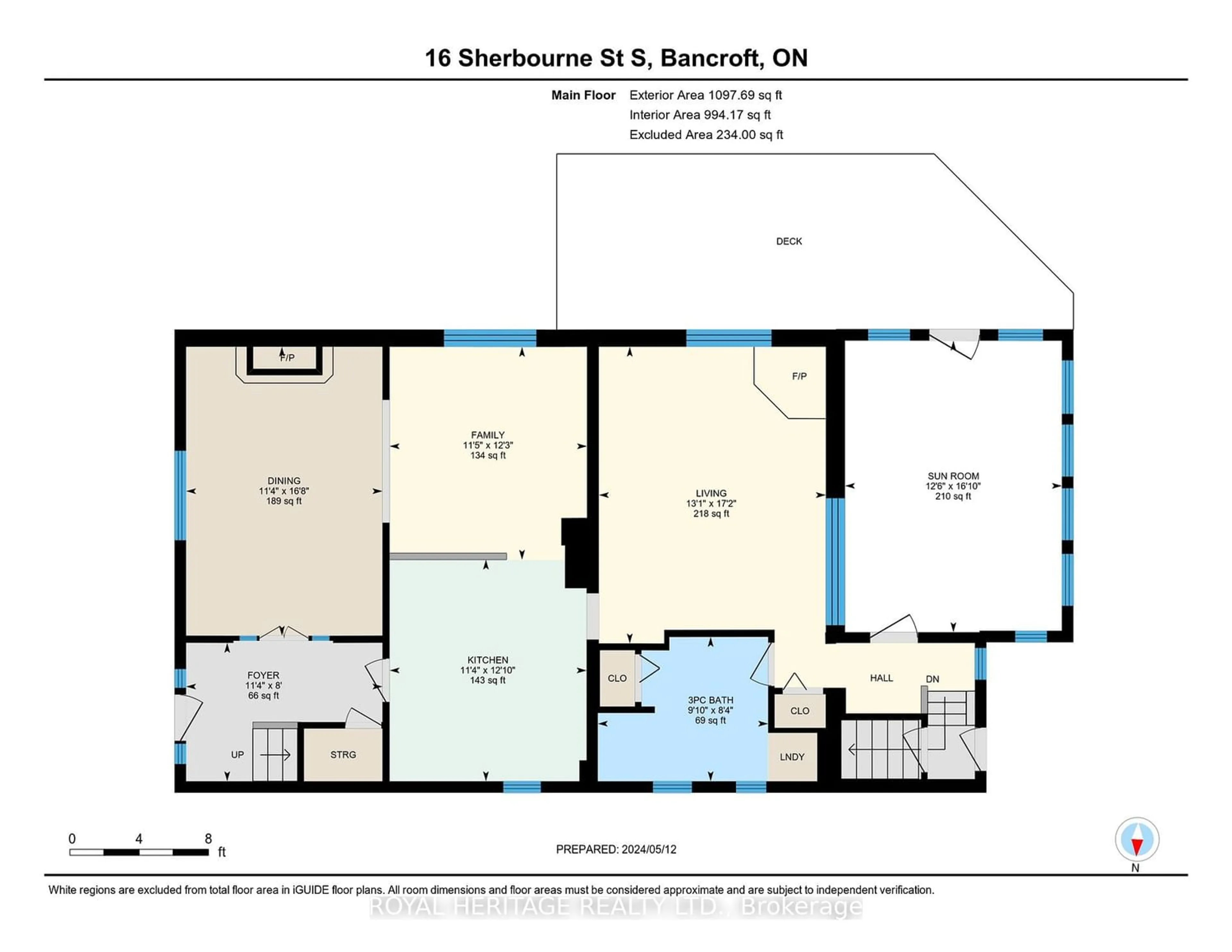 Floor plan for 16-S Sherbourne St, Bancroft Ontario K0L 1C0