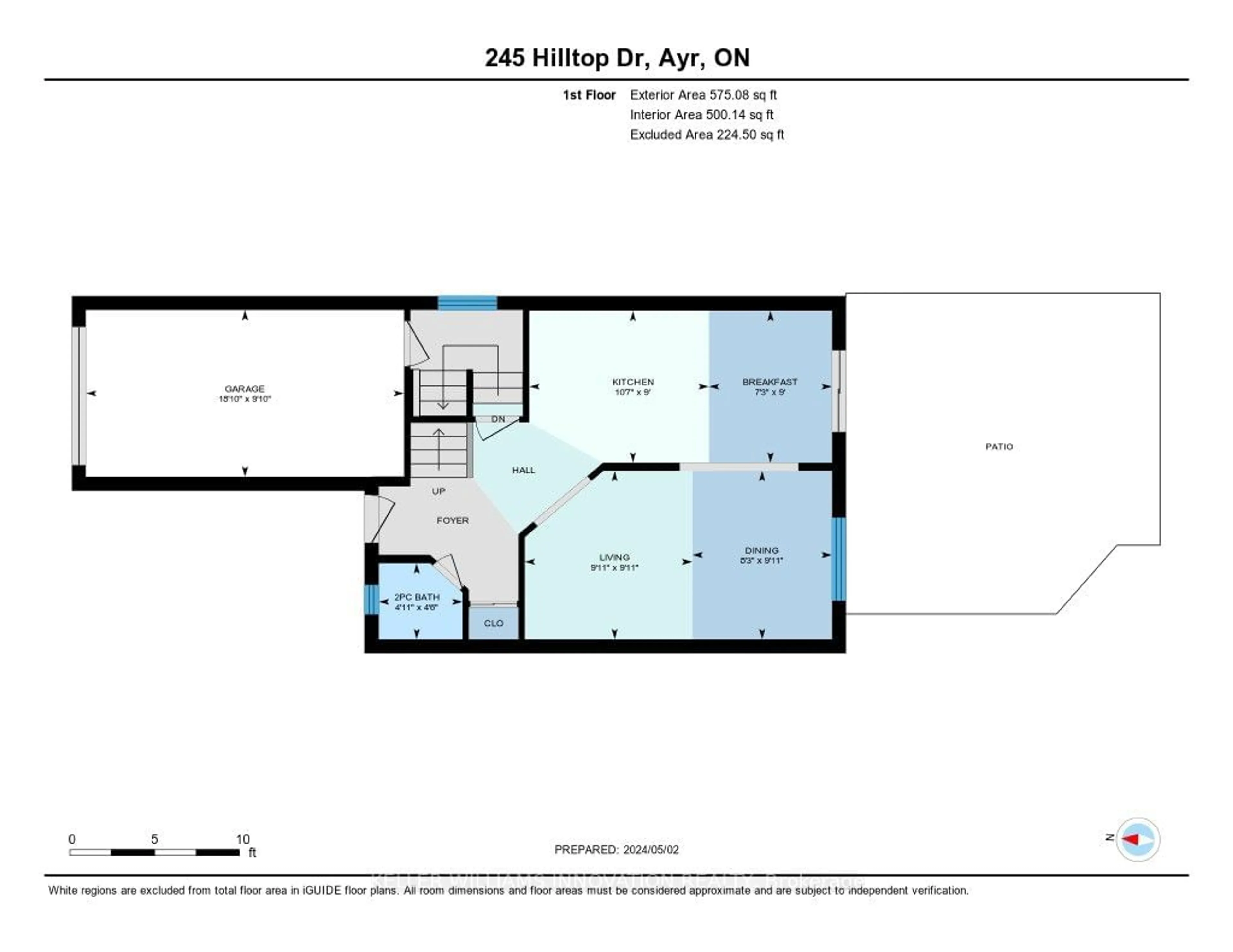 Floor plan for 245 Hilltop Dr, North Dumfries Ontario N0B 1E0