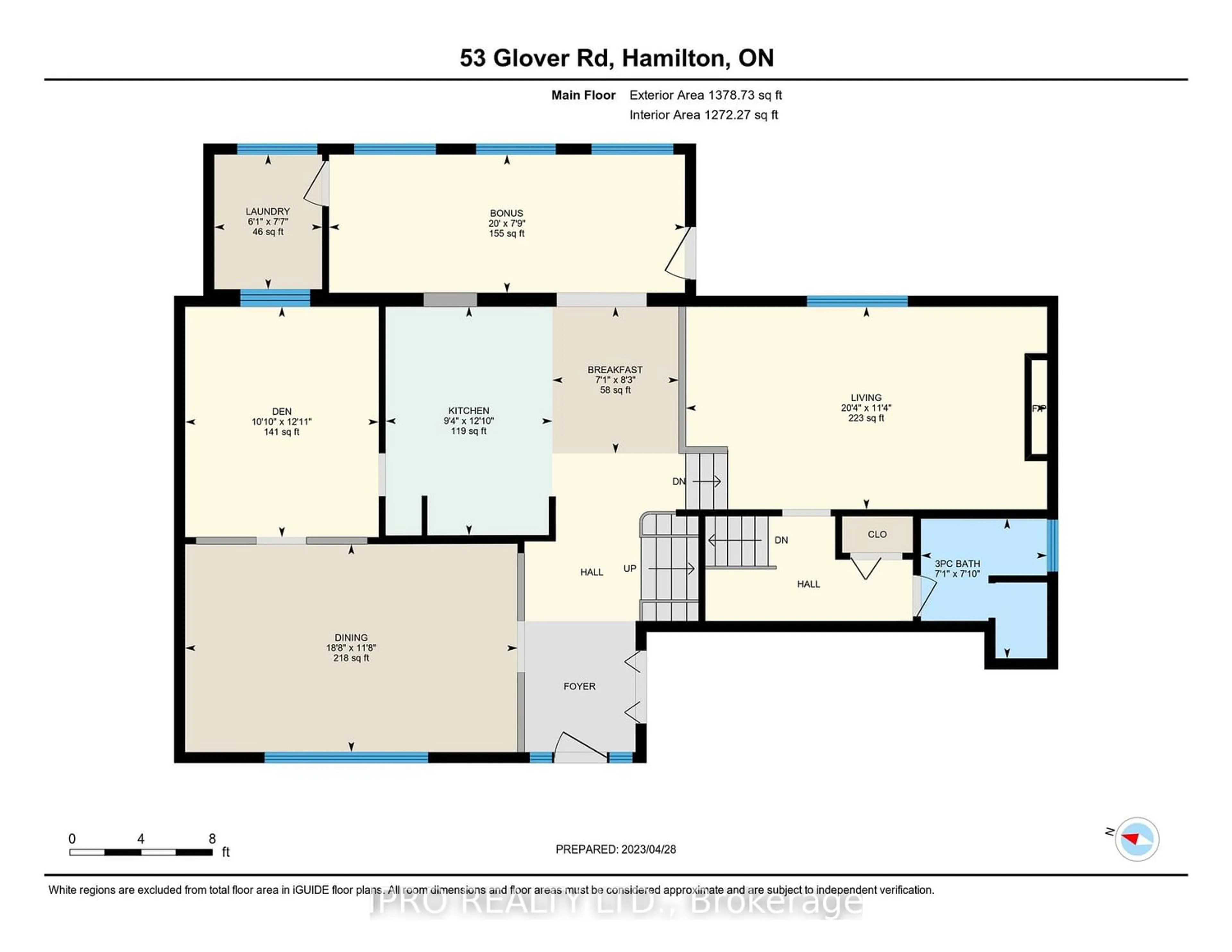 Floor plan for 53 Glover Rd, Hamilton Ontario L8W 3S8