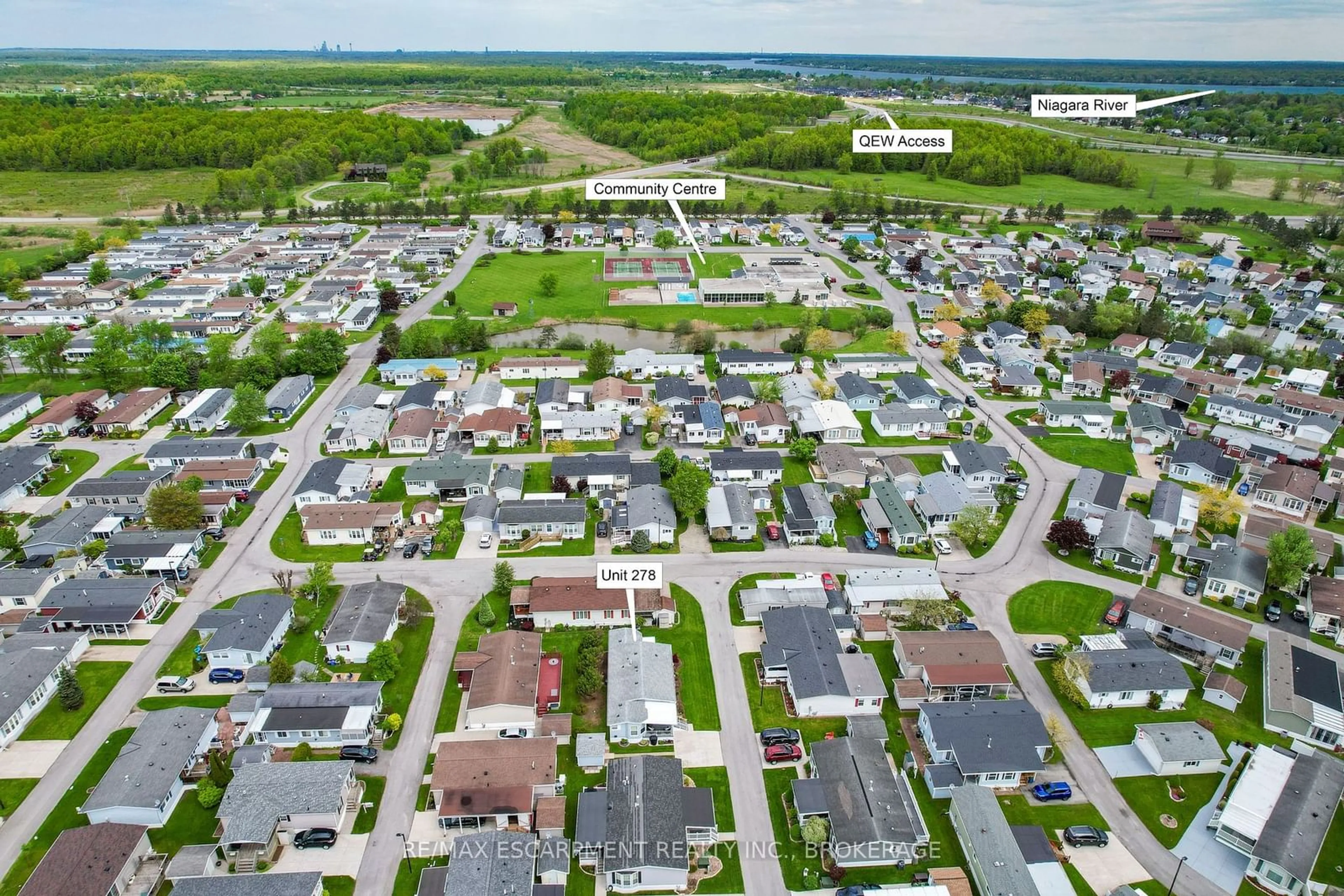 A pic from exterior of the house or condo, the street view for 3033 Townline Rd #278, Fort Erie Ontario L0S 1S1