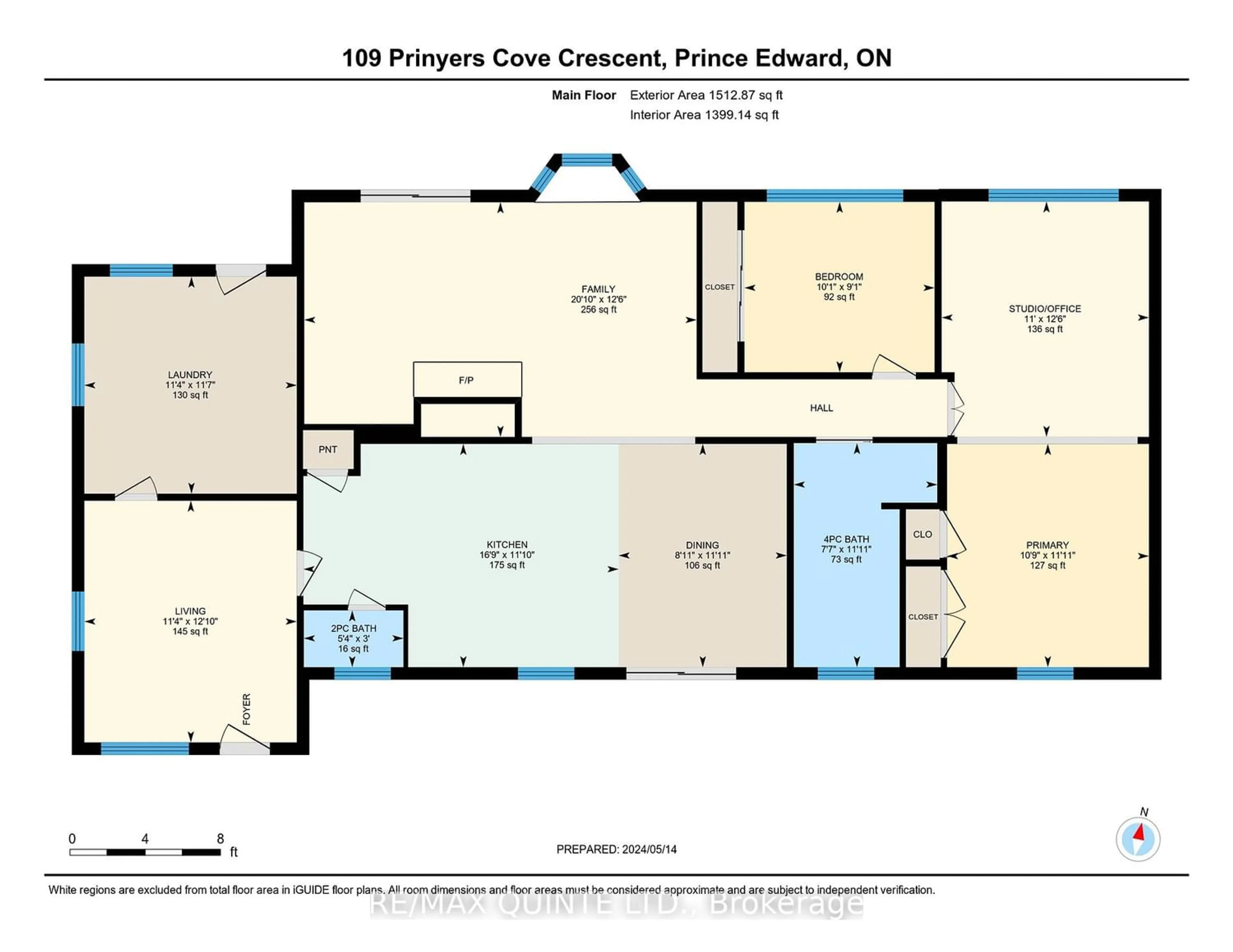 Floor plan for 109 Prinyers Cove Cres, Prince Edward County Ontario K0K 2T0