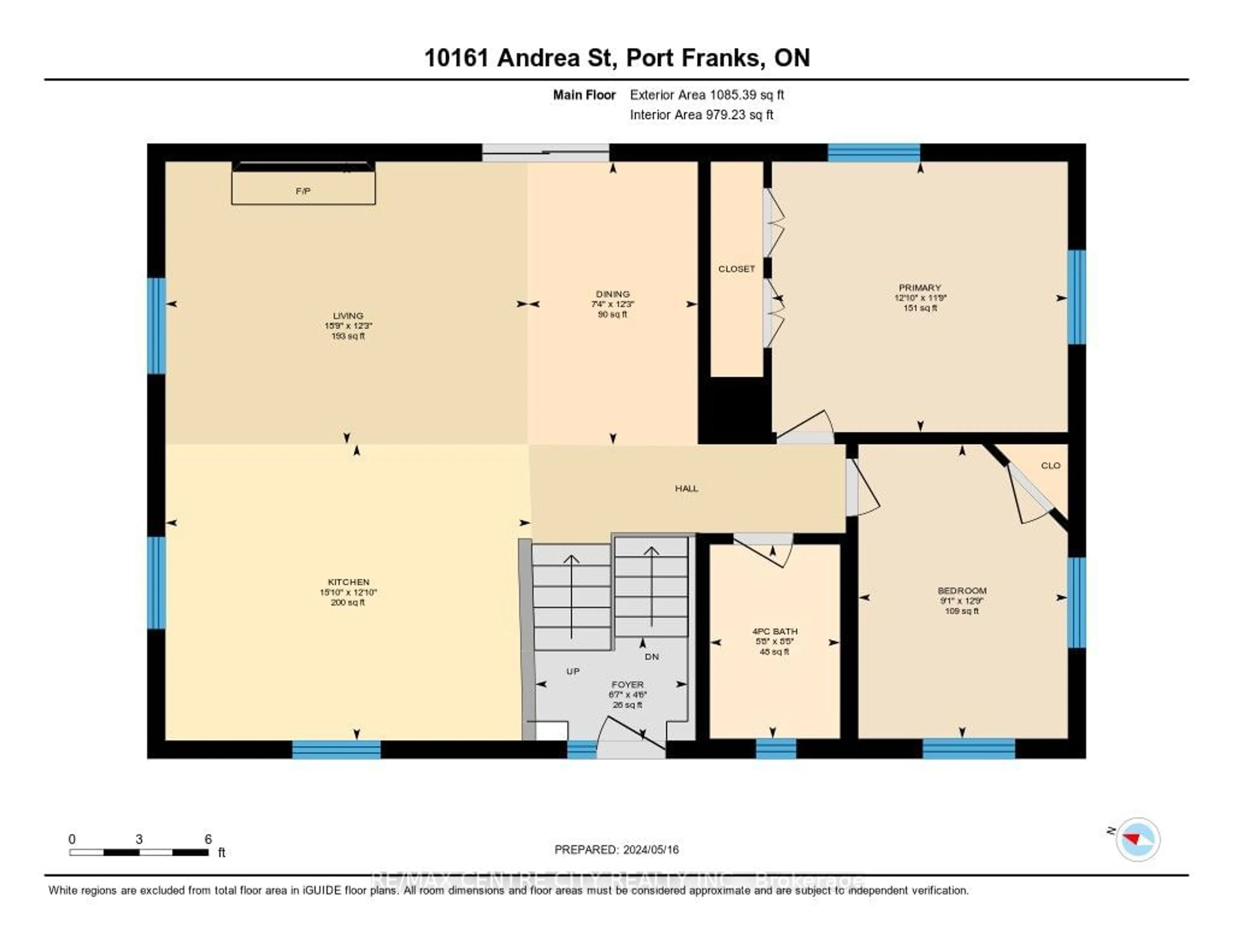 Floor plan for 10161 Andrea St, Lambton Shores Ontario N0M 2L0