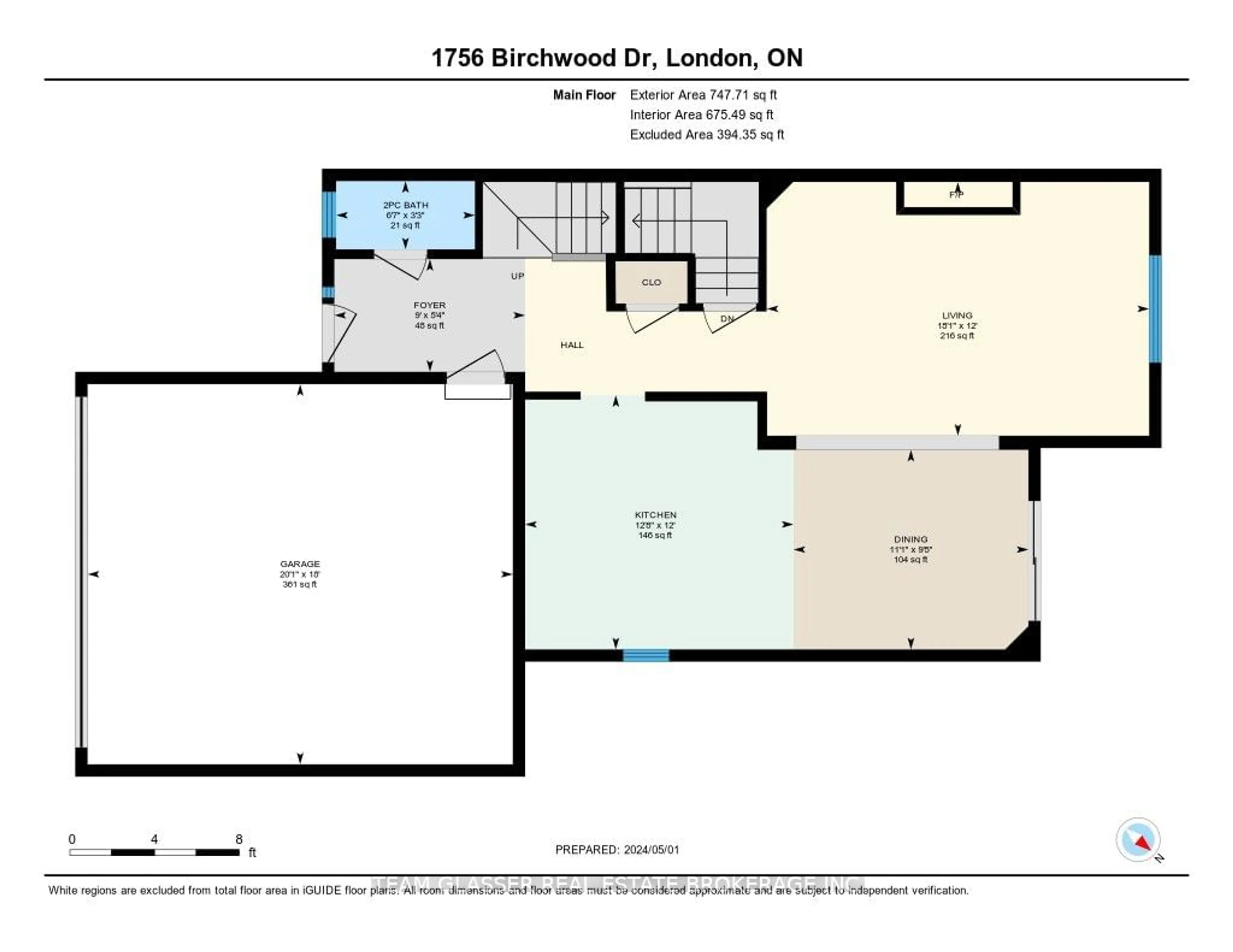 Floor plan for 1756 Birchwood Dr, London Ontario N6K 4X2