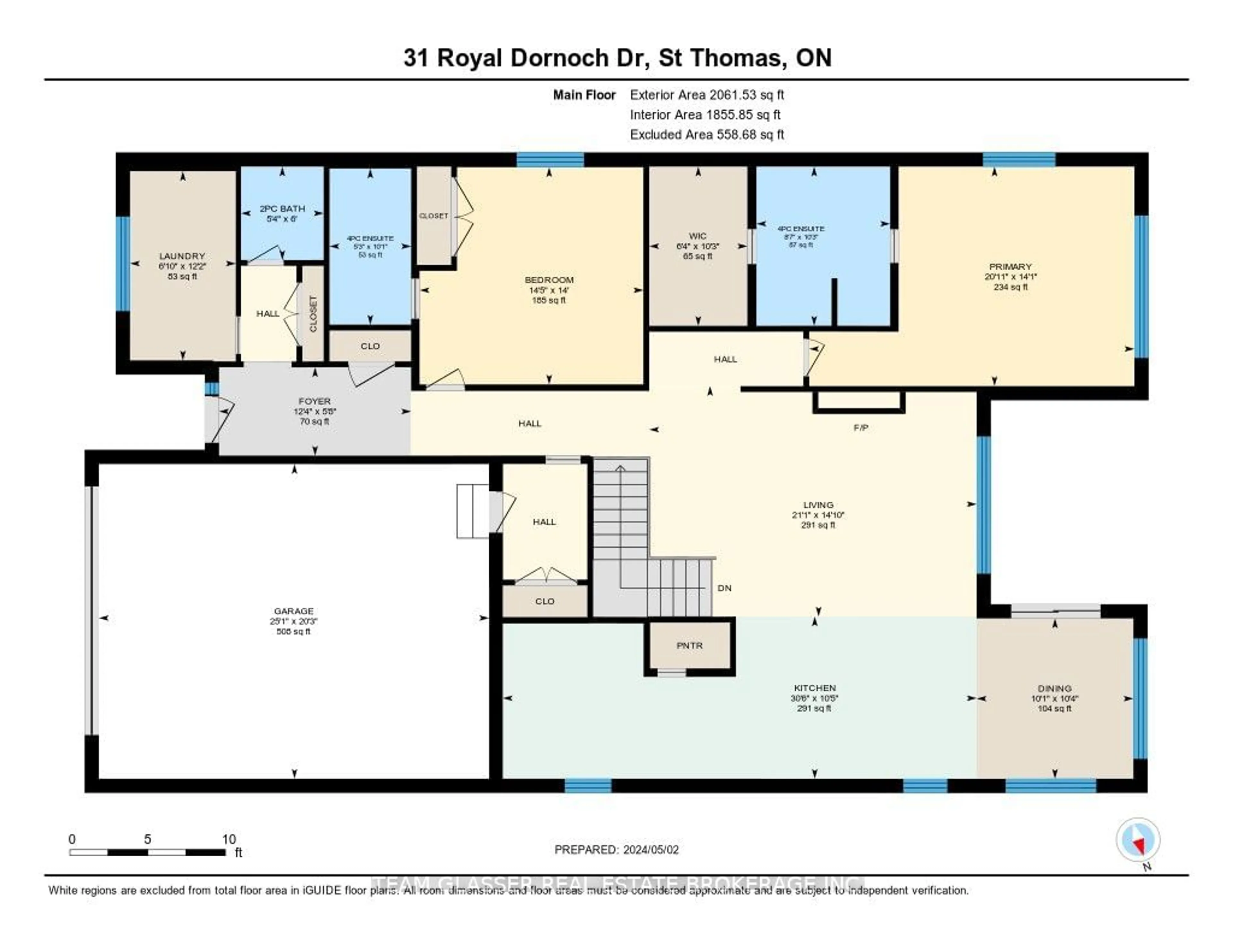 Floor plan for 31 Royal Dornoch Dr, St. Thomas Ontario N5R 0K4