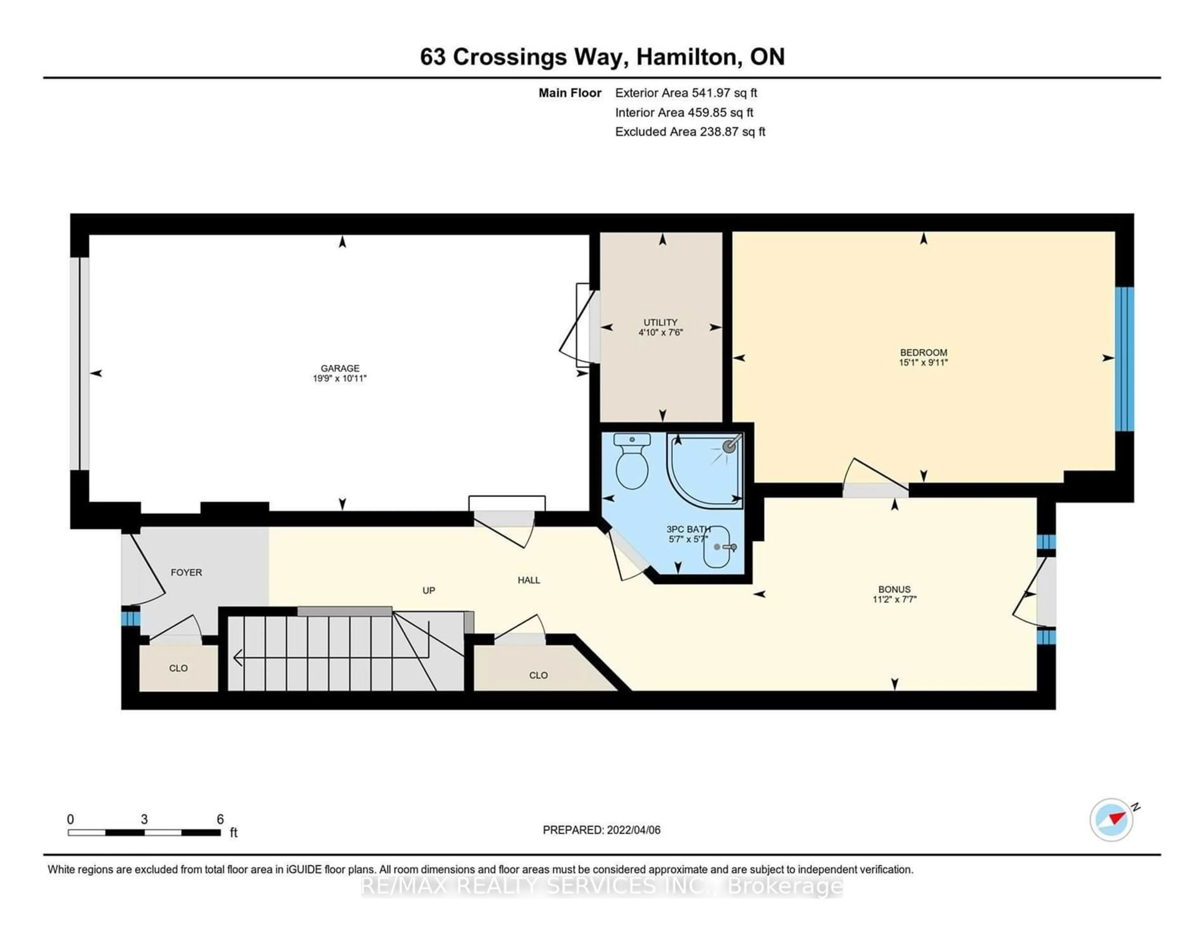 Floor plan for 63 Crossings Way, Hamilton Ontario L0R 1P0