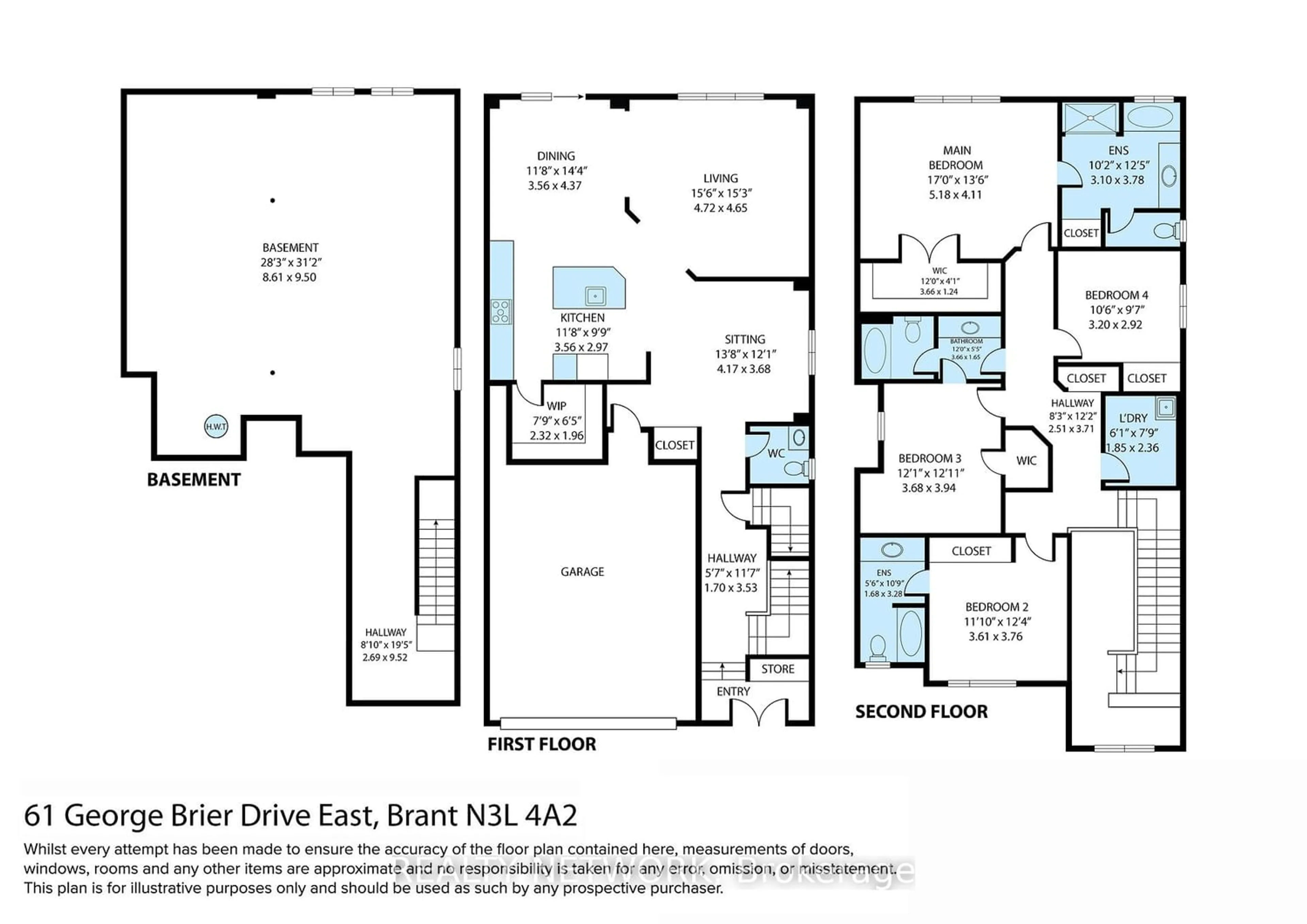 Floor plan for 61 George Brier Dr, Brant Ontario N3L 4A2