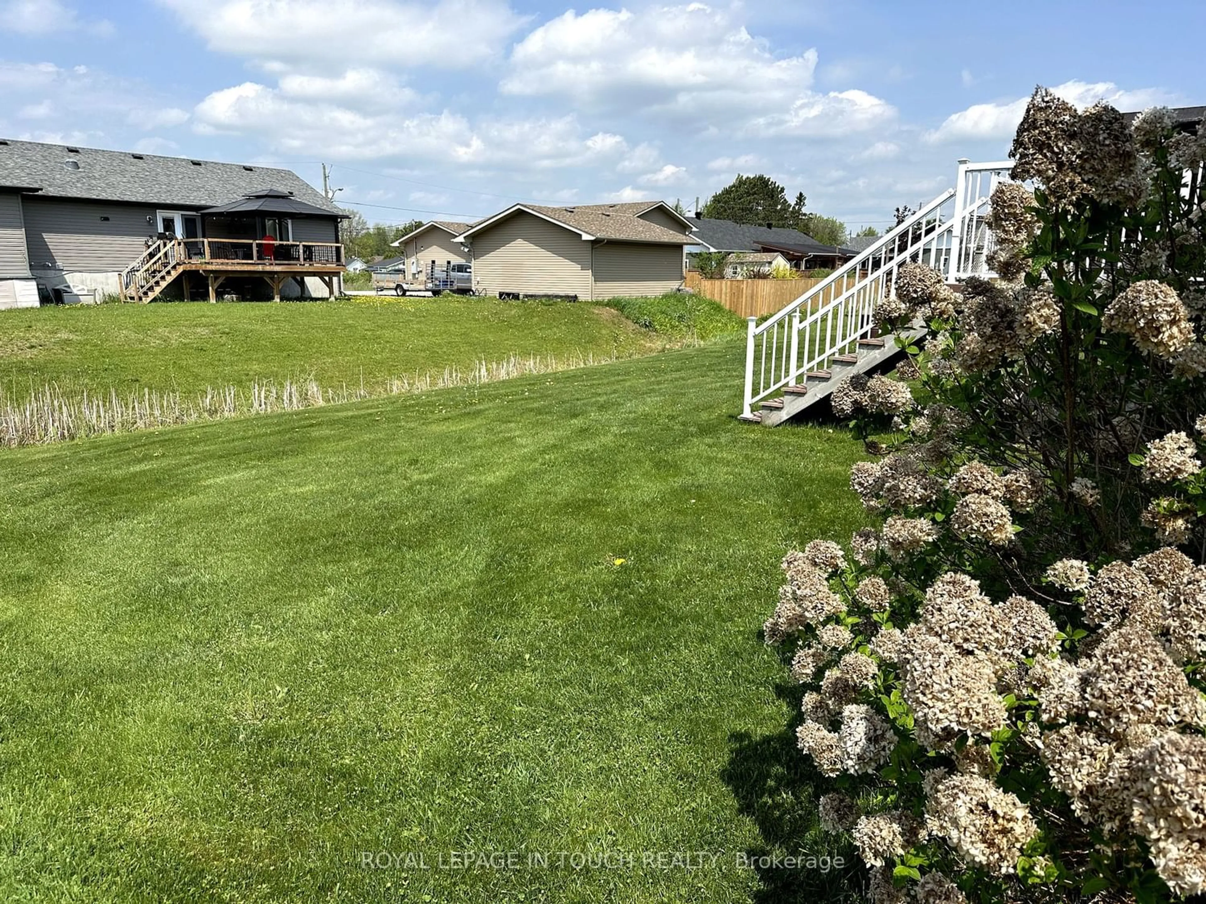 Fenced yard for 37 Tamerack Ave, West Nipissing Ontario P2B 3H3