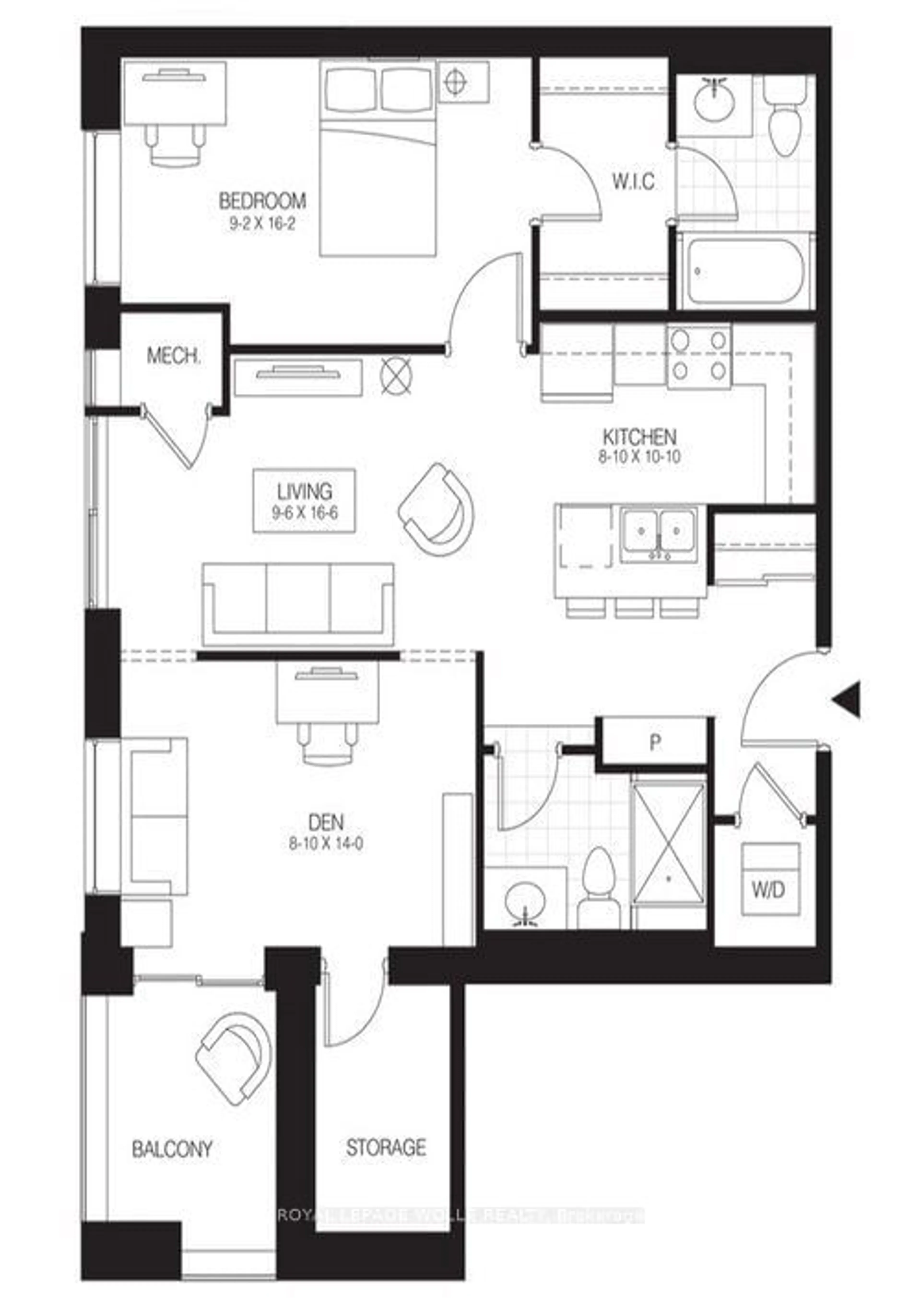 Floor plan for 62 Balsam St #H204, Waterloo Ontario N2L 3H2