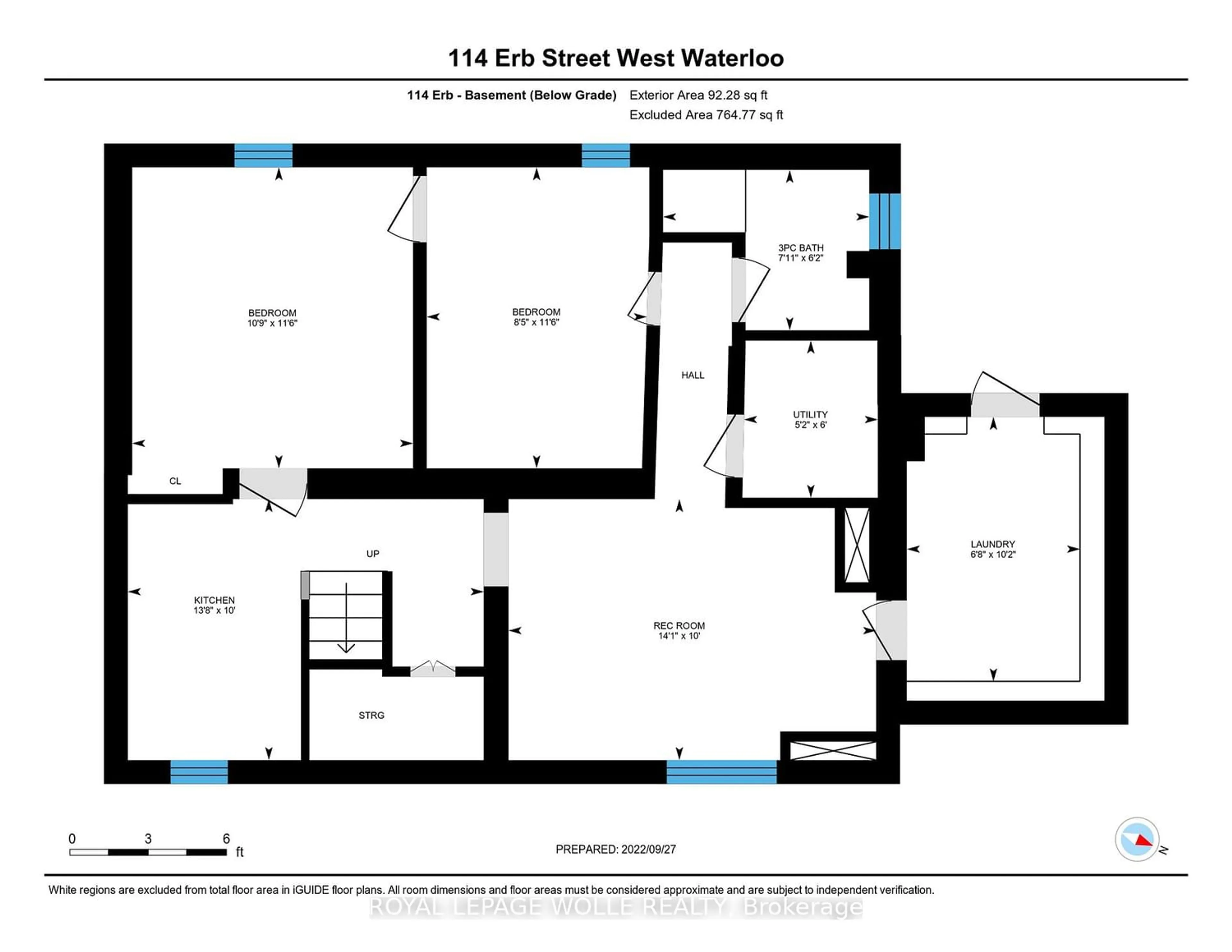 Floor plan for 114 Erb St, Waterloo Ontario N2L 1T5