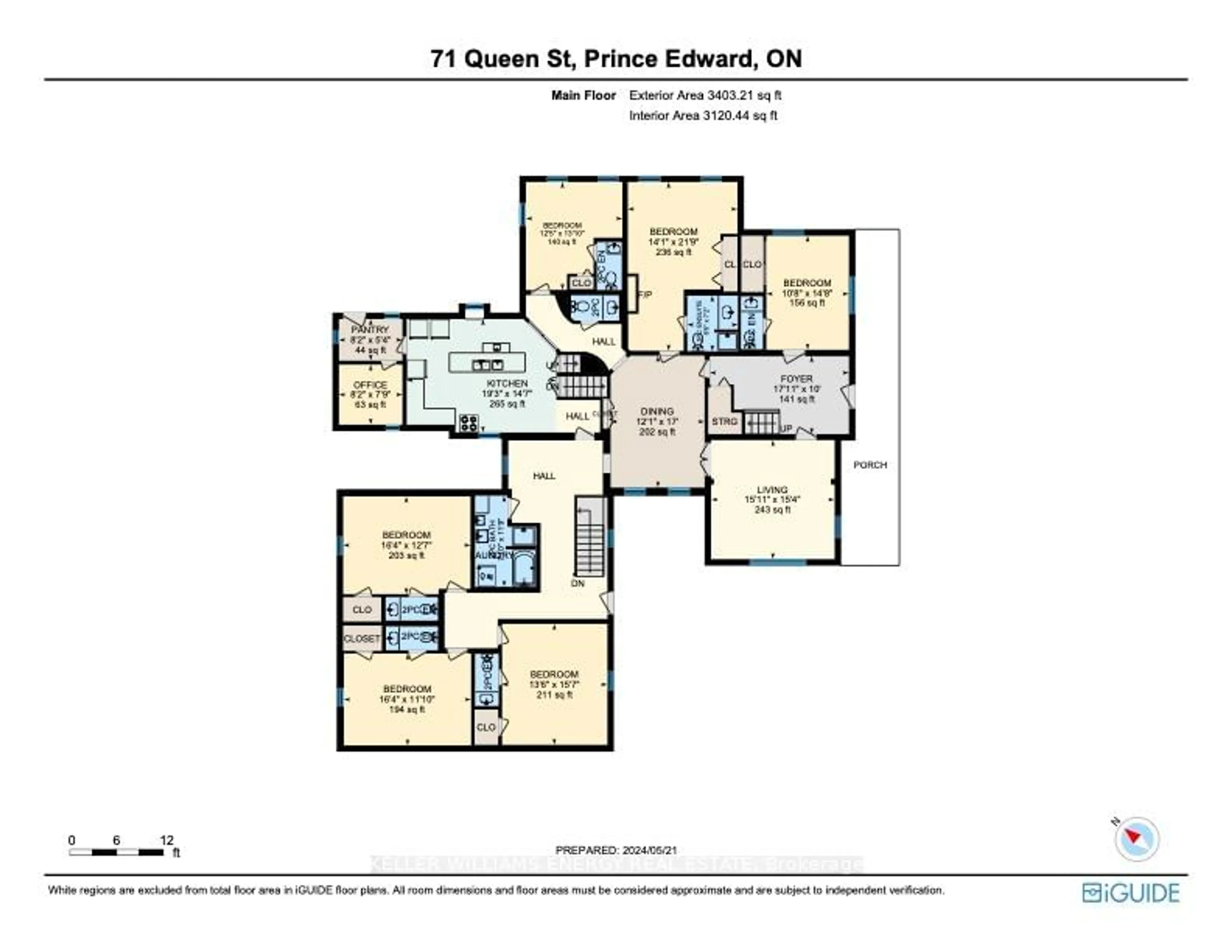 Floor plan for 71 Queen St, Prince Edward County Ontario K0K 2T0