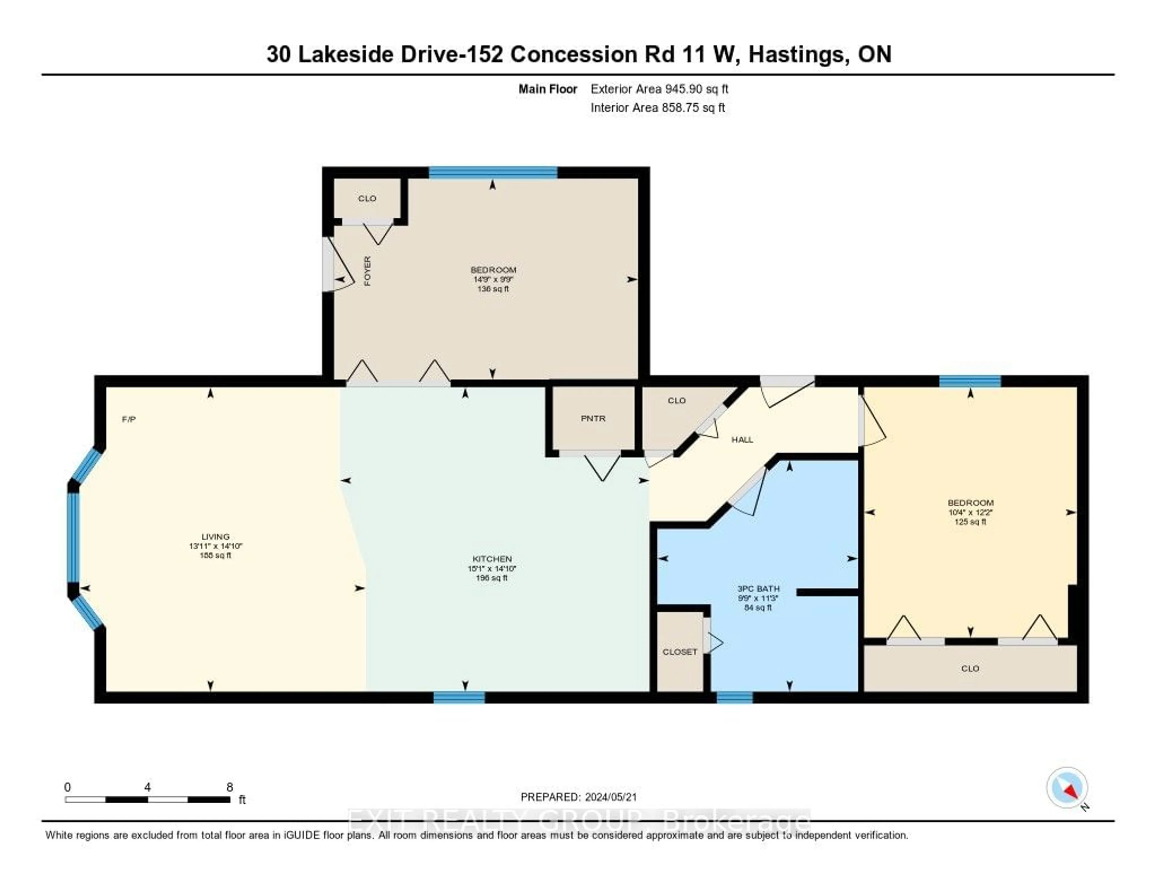 Floor plan for #30-152 Concession Road 11, Trent Hills Ontario K0L 1Y0