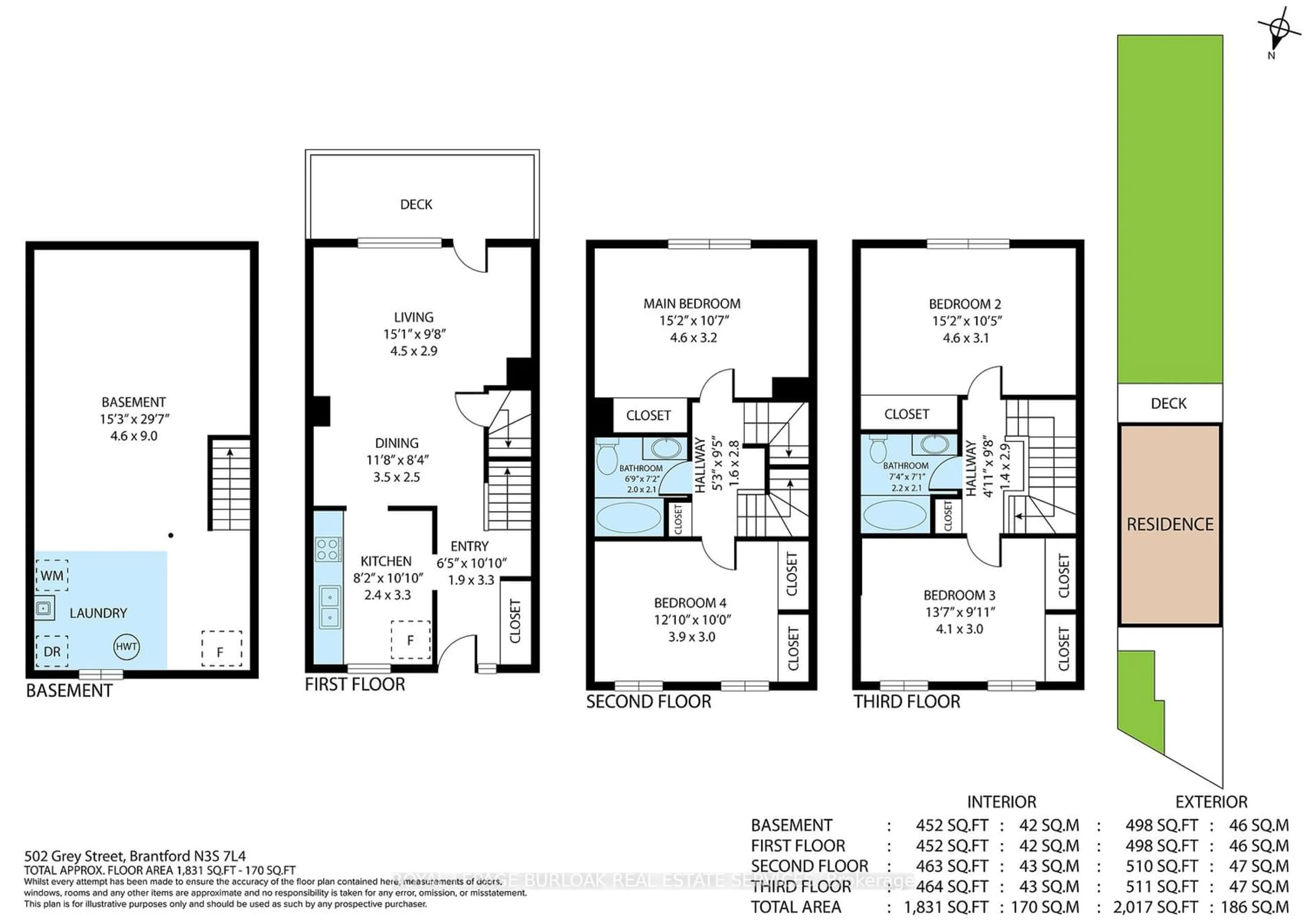 Floor plan for 502 Grey St #D, Brantford Ontario N3S 7L4