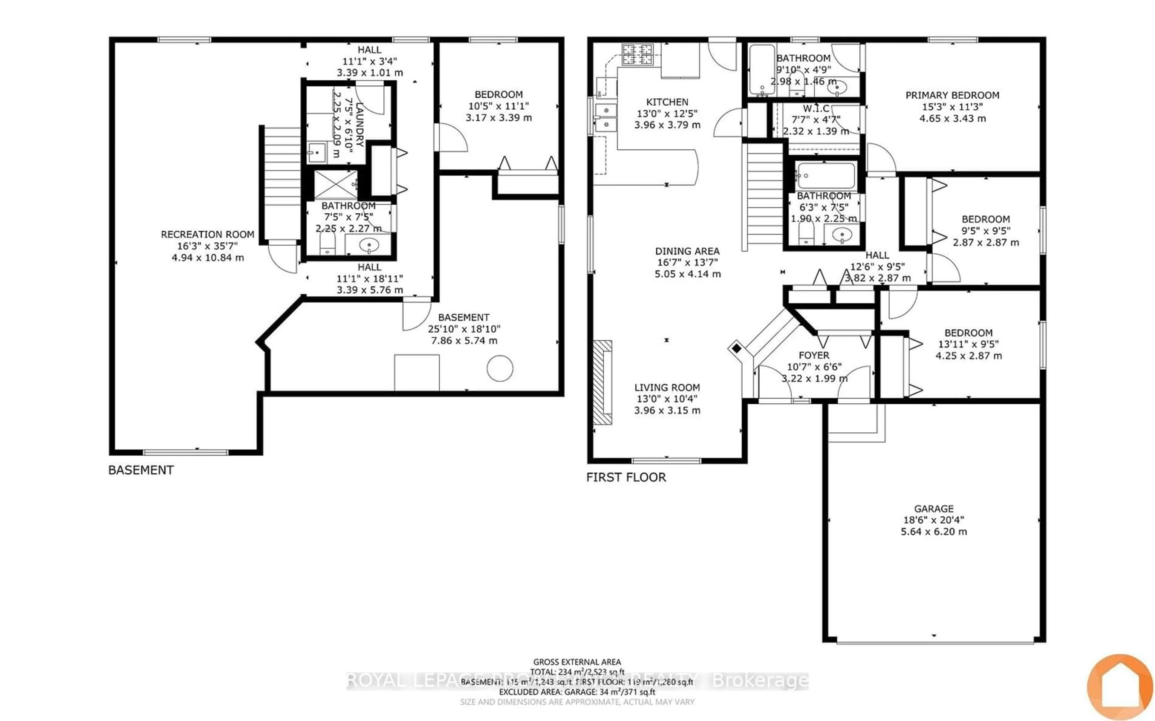 Floor plan for 5 Ferguson Lane, Quinte West Ontario K8V 6T3