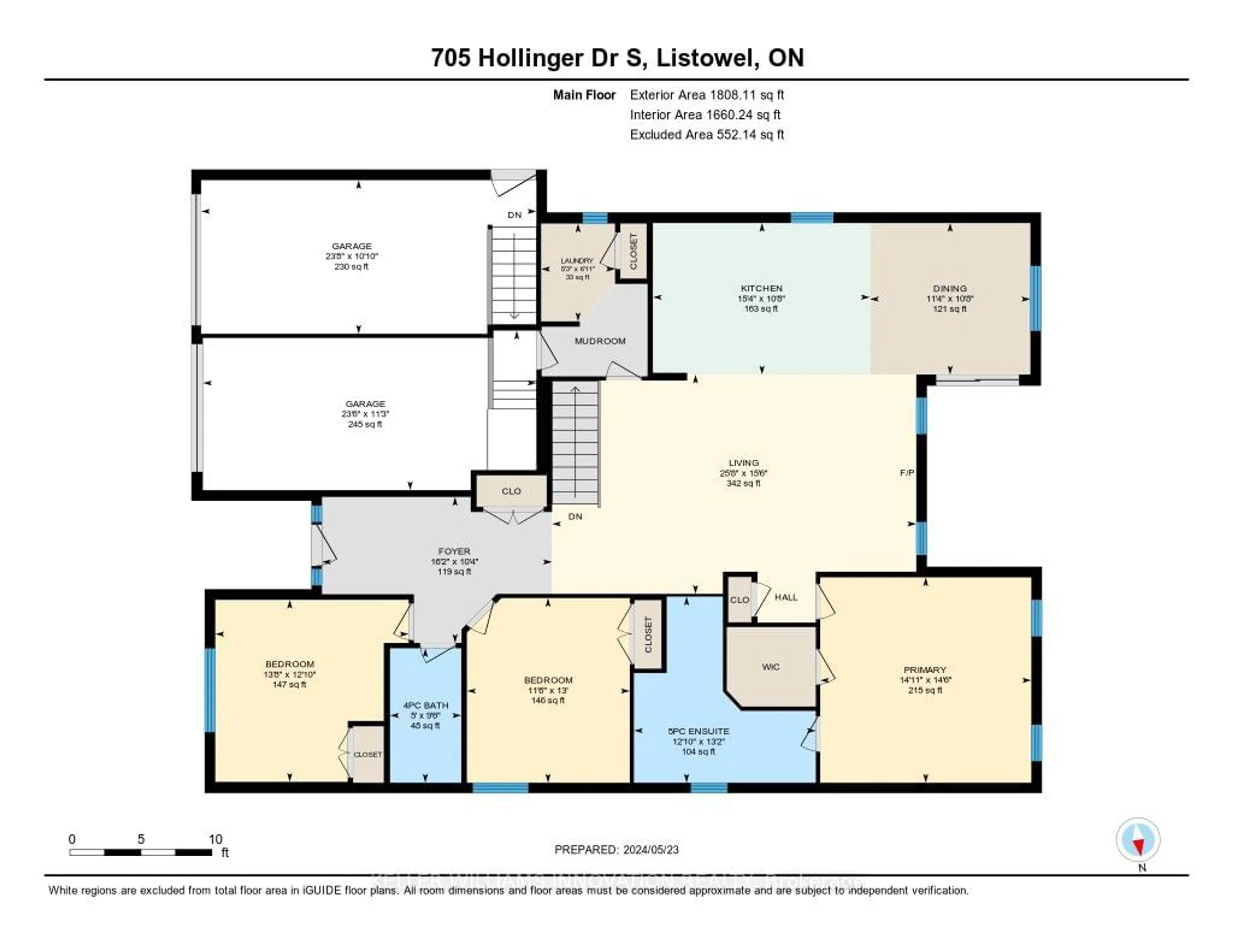 Floor plan for 705 Hollinger Dr, North Perth Ontario N4W 3V2