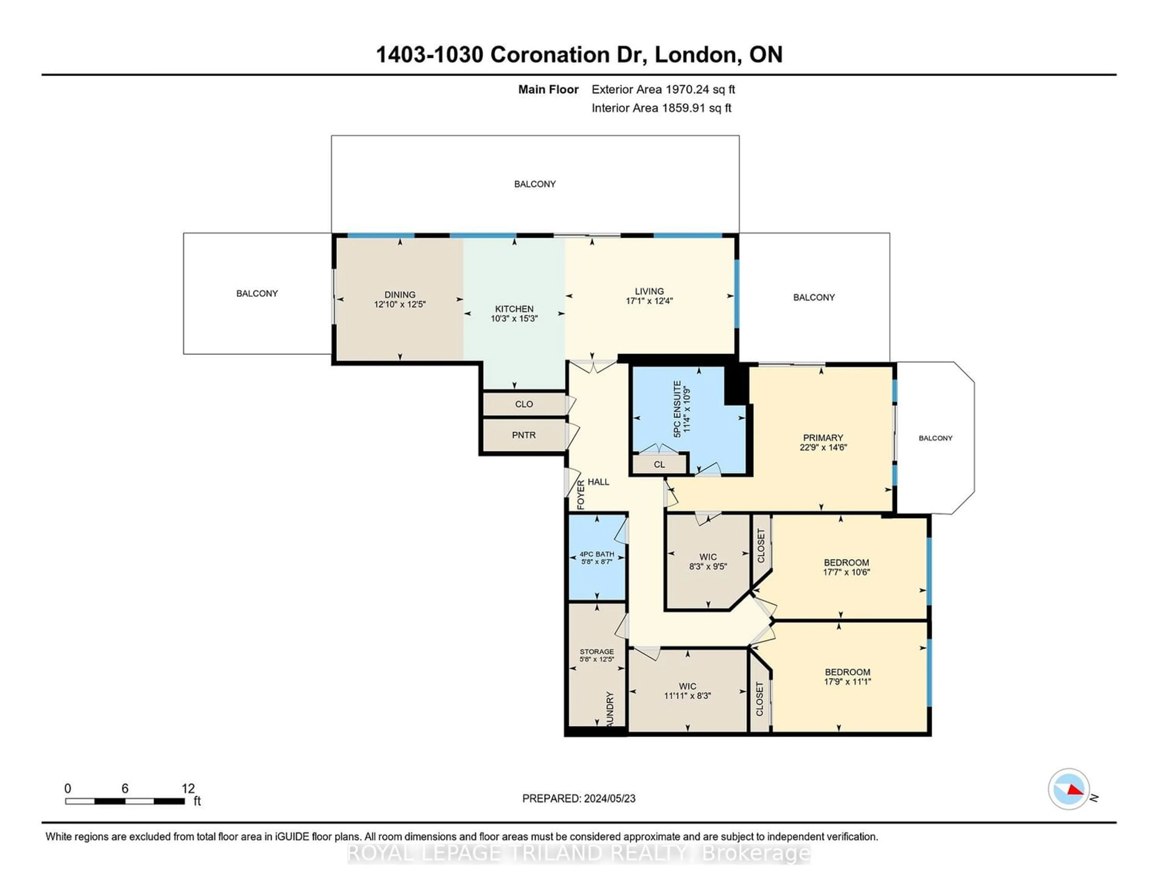 Floor plan for 1030 Coronation Dr #1403, London Ontario N6G 0G5