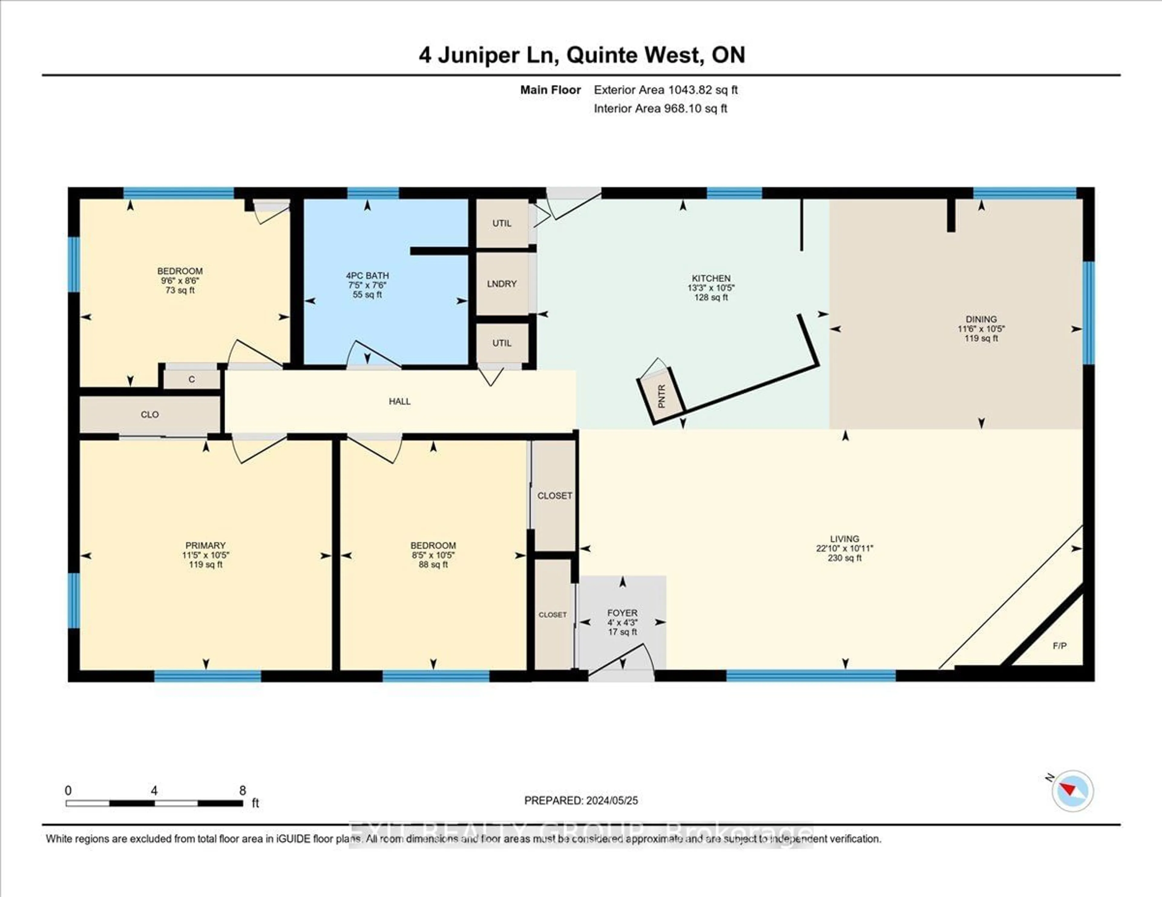 Floor plan for 4 Juniper Lane, Belleville Ontario K8N 4Z3