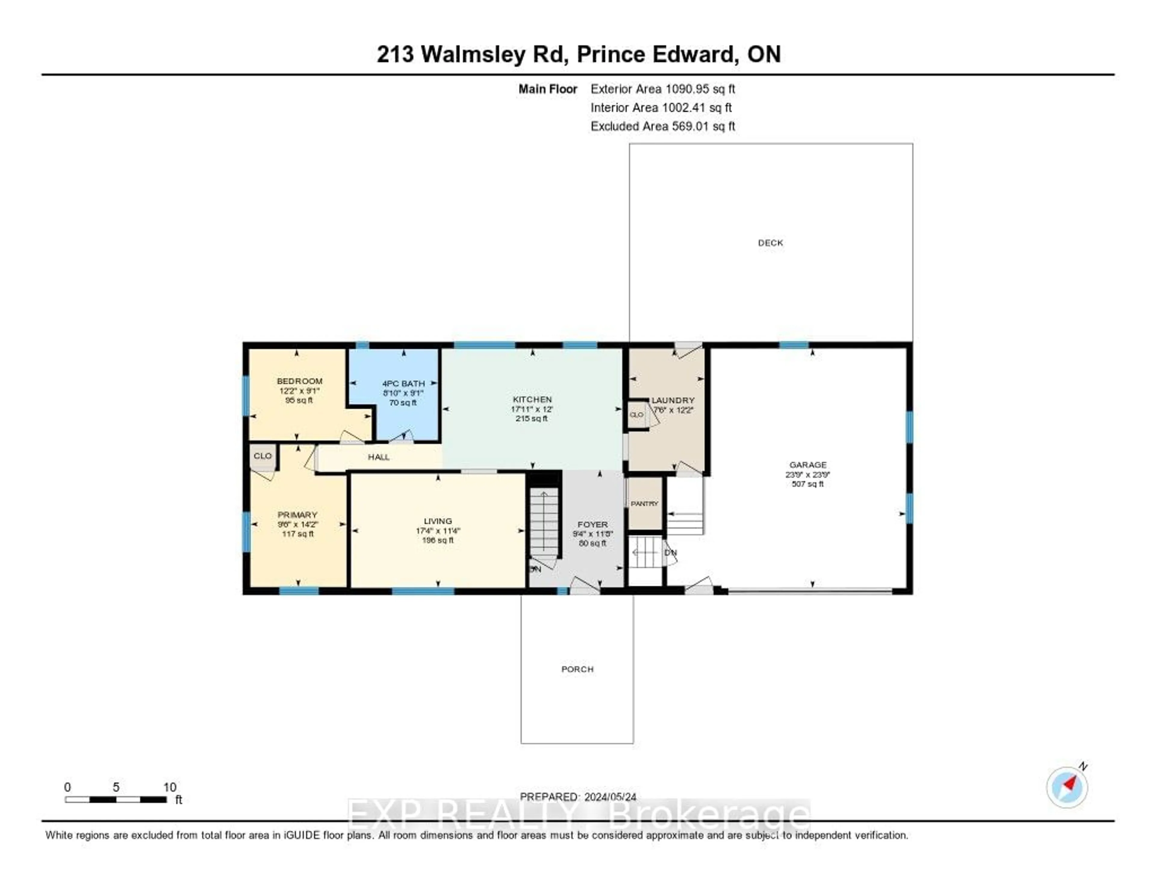 Floor plan for 213 Walmsley Rd, Prince Edward County Ontario K0K 2P0