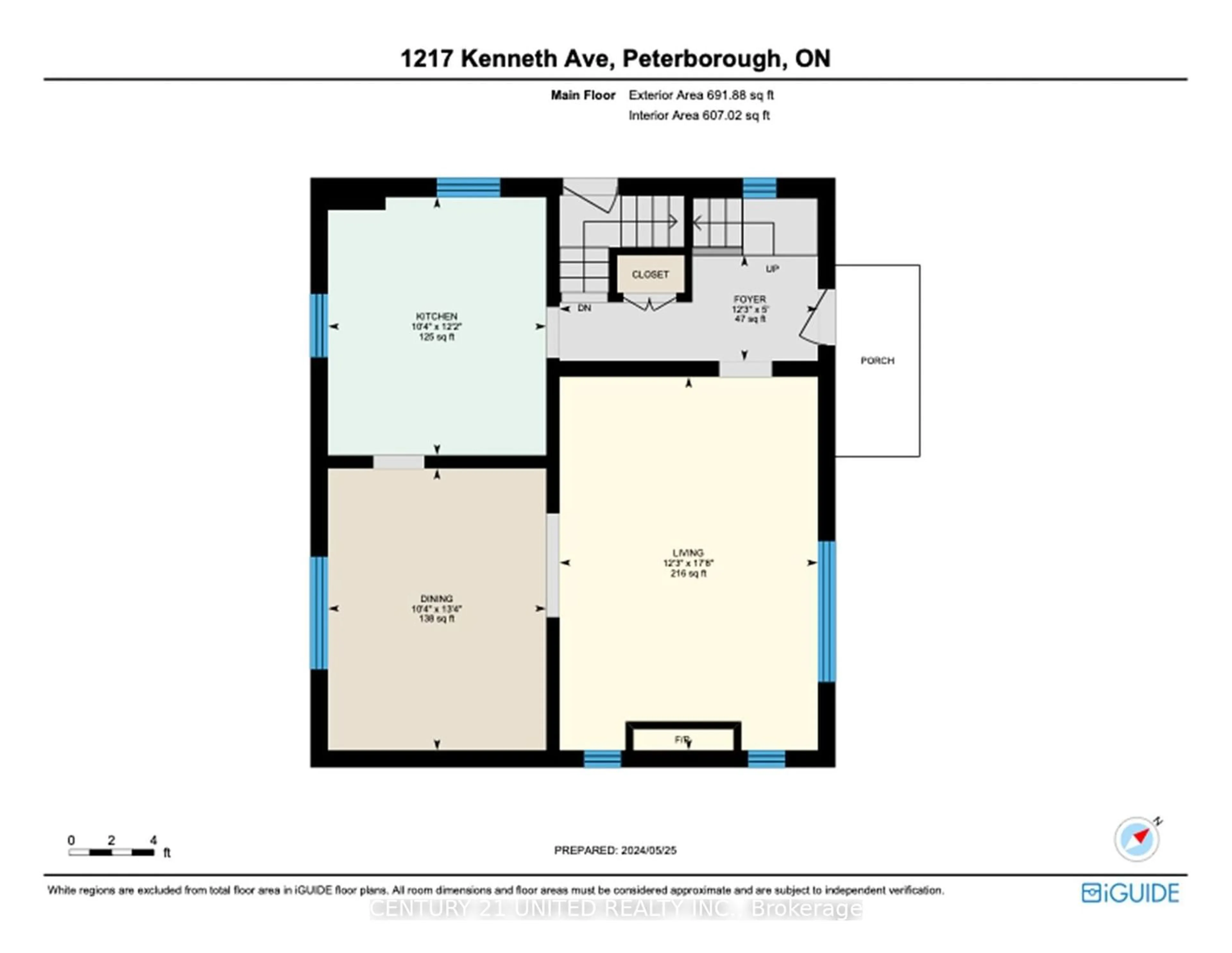 Floor plan for 1217 Kenneth Ave, Peterborough Ontario K9J 5P8