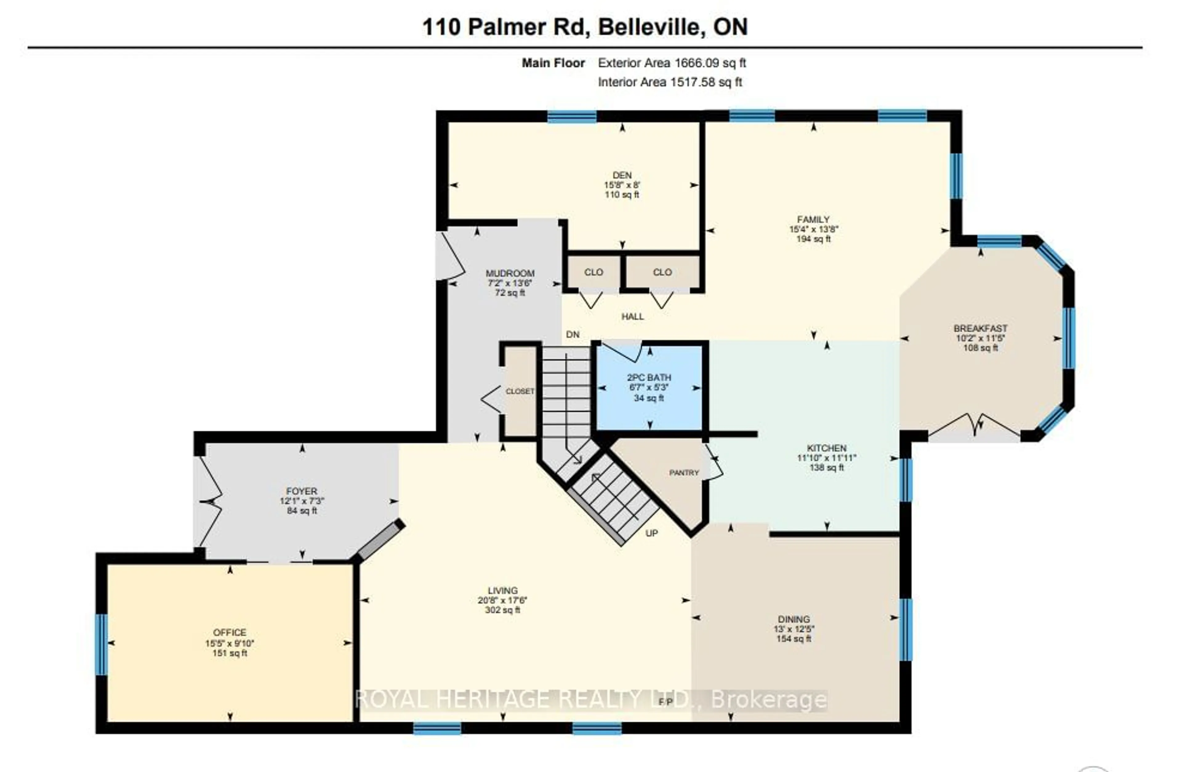 Floor plan for 110 Palmer Rd, Belleville Ontario K8P 4C8