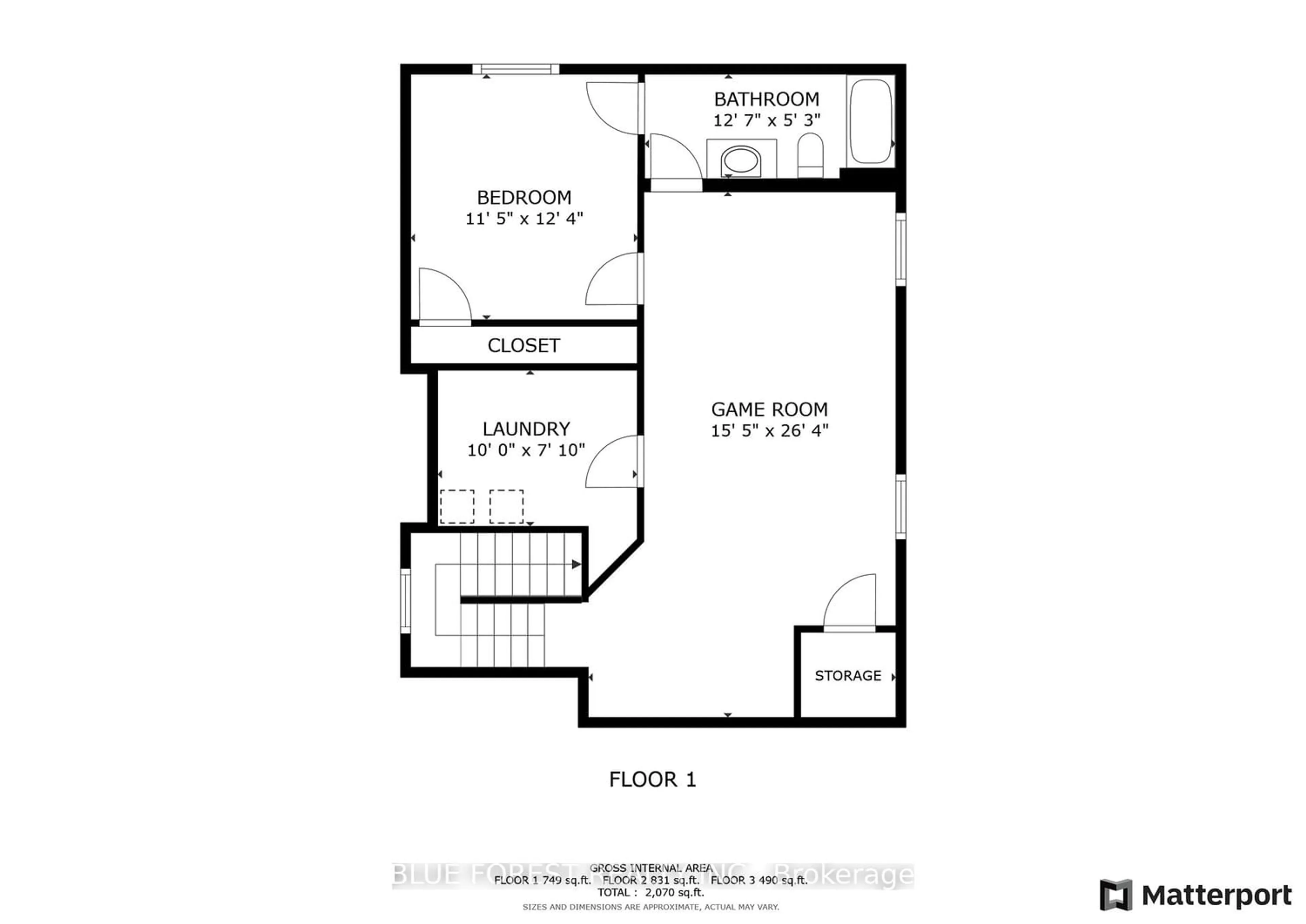 Floor plan for 24 Centre St, Lambton Shores Ontario N0M 1T0