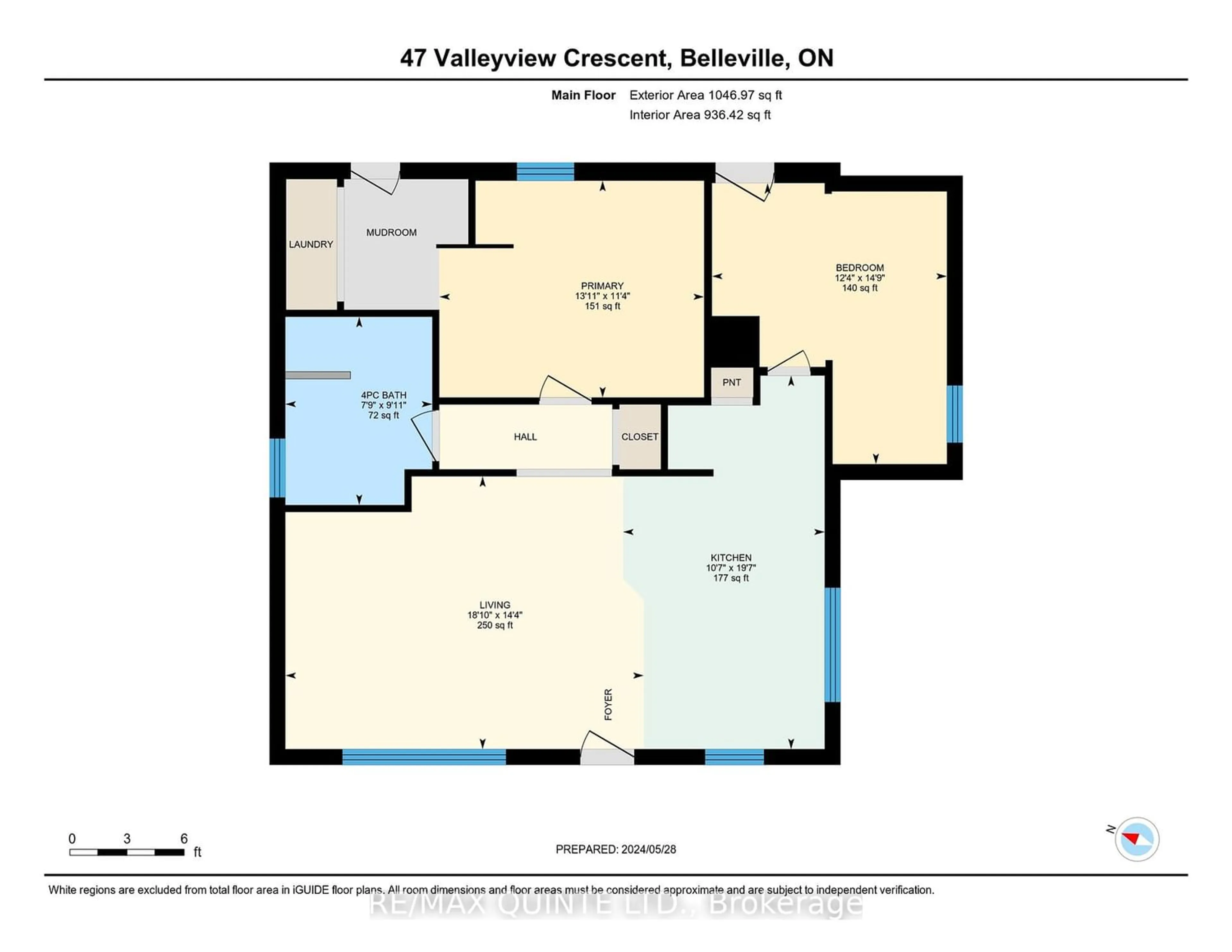 Floor plan for 47 Valleyview Cres, Belleville Ontario K8P 3E9