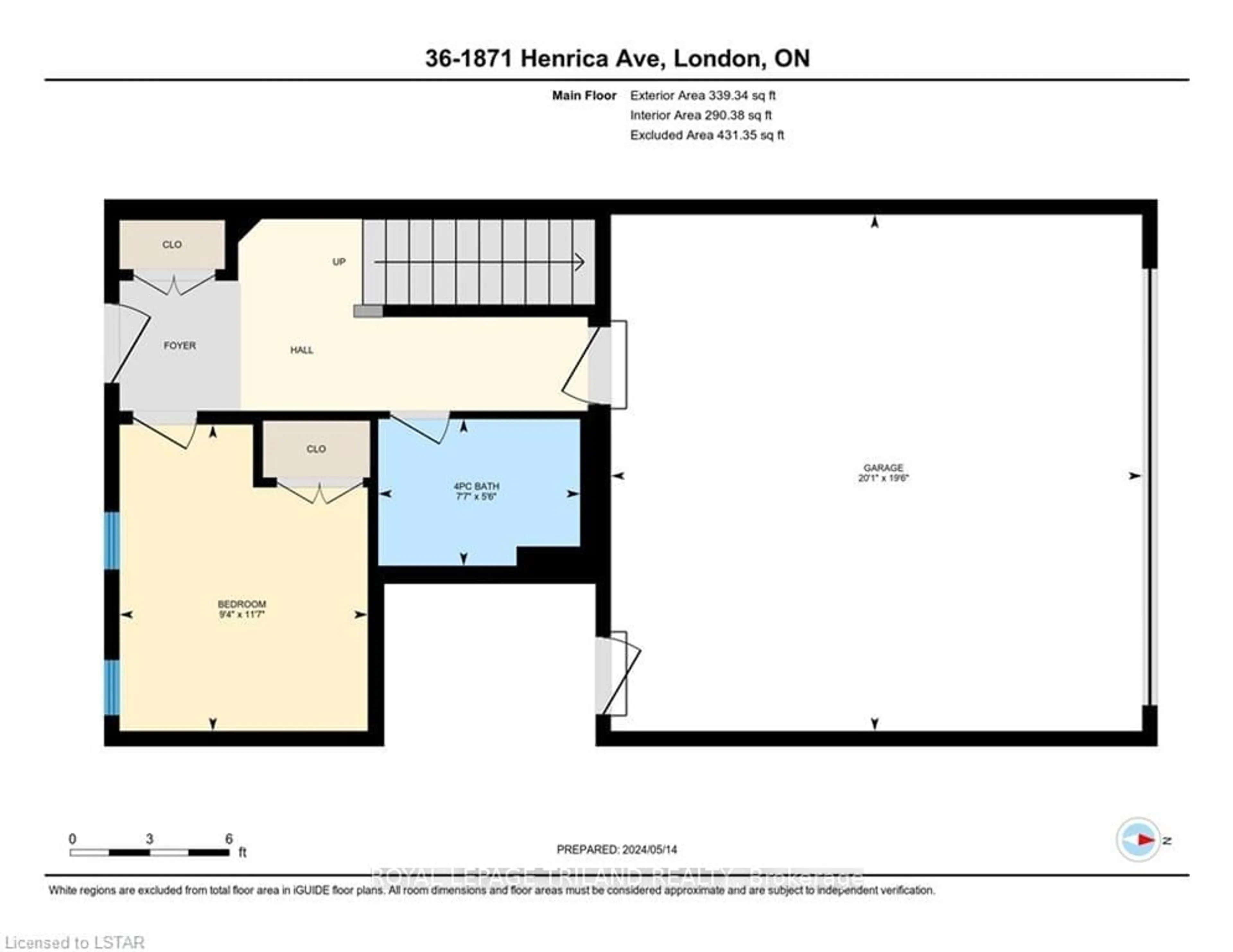 Floor plan for 1781 HENRICA Ave #36, London Ontario N6H 5K3