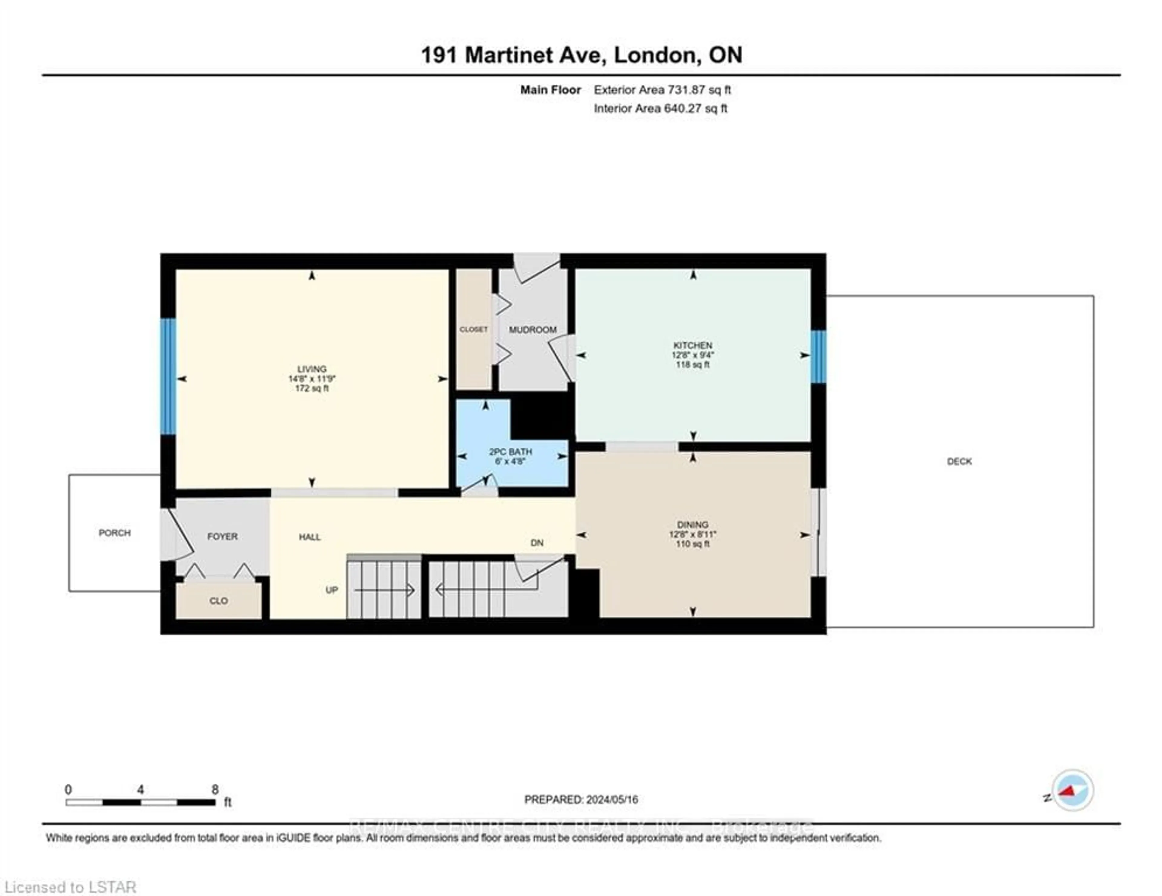 Floor plan for 191 Martinet Ave, London Ontario N5V 4K3