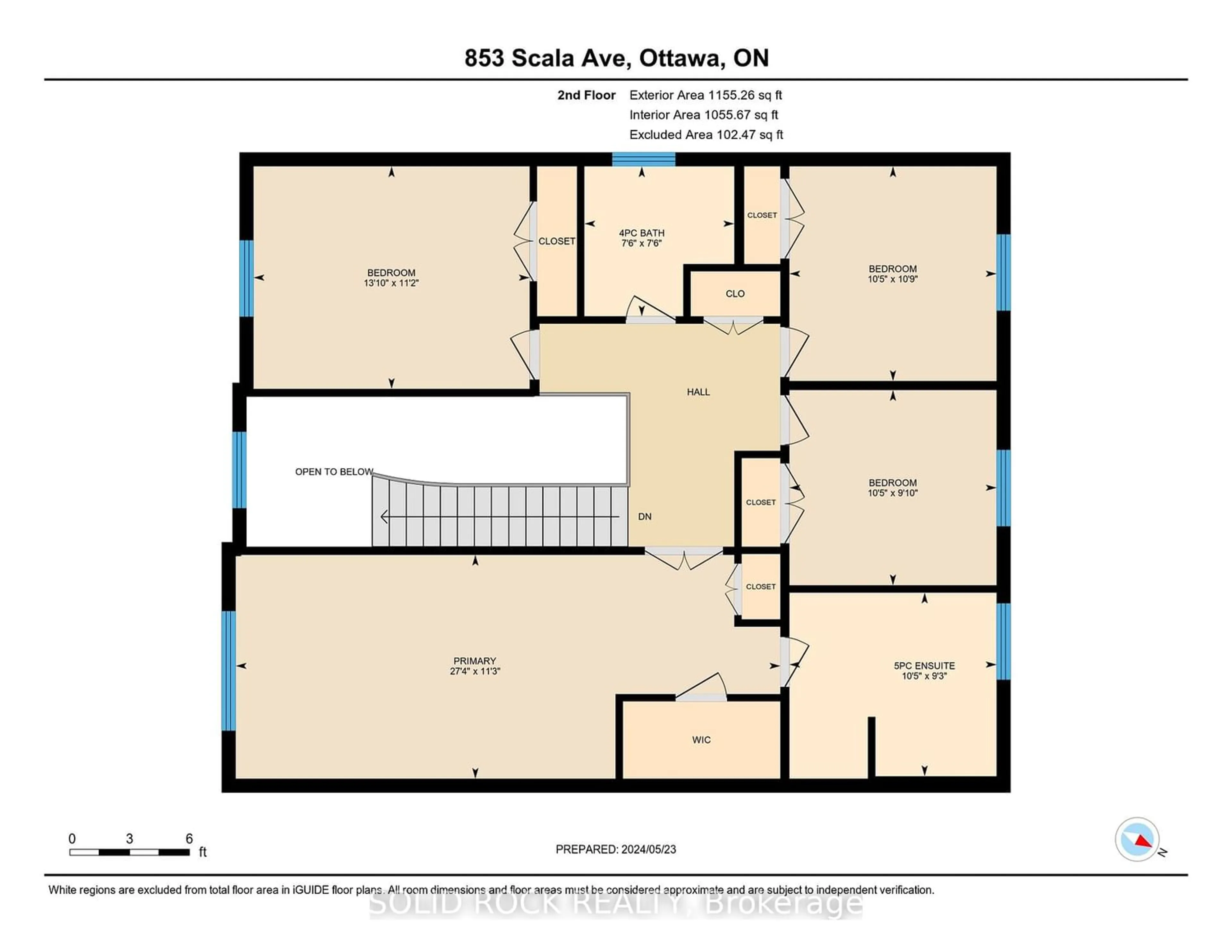 Floor plan for 853 Scala Ave, Ottawa Ontario K4A 4M6