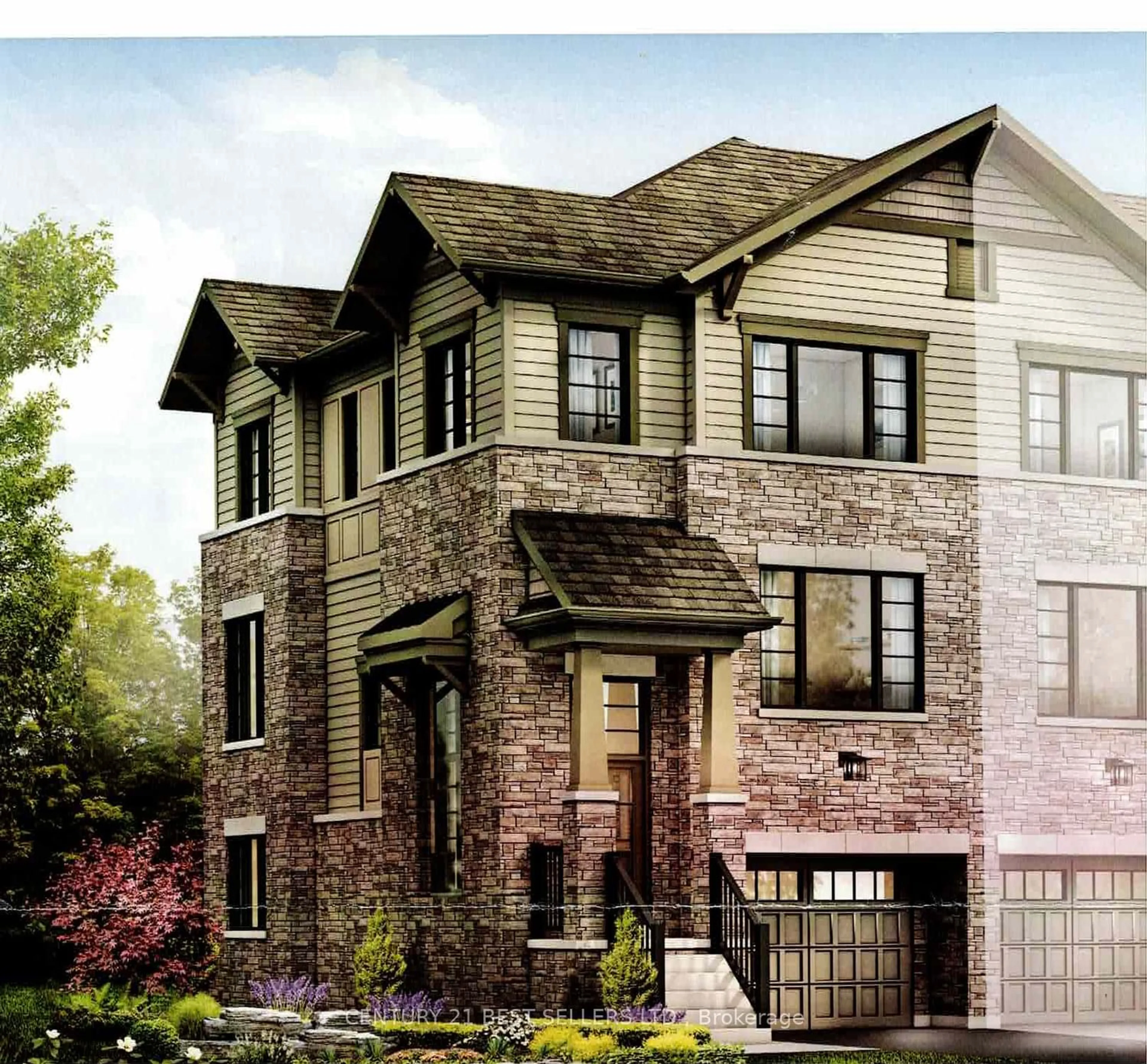 Home with brick exterior material for 185 Bedrock Dr #50, Hamilton Ontario L8J 0M5