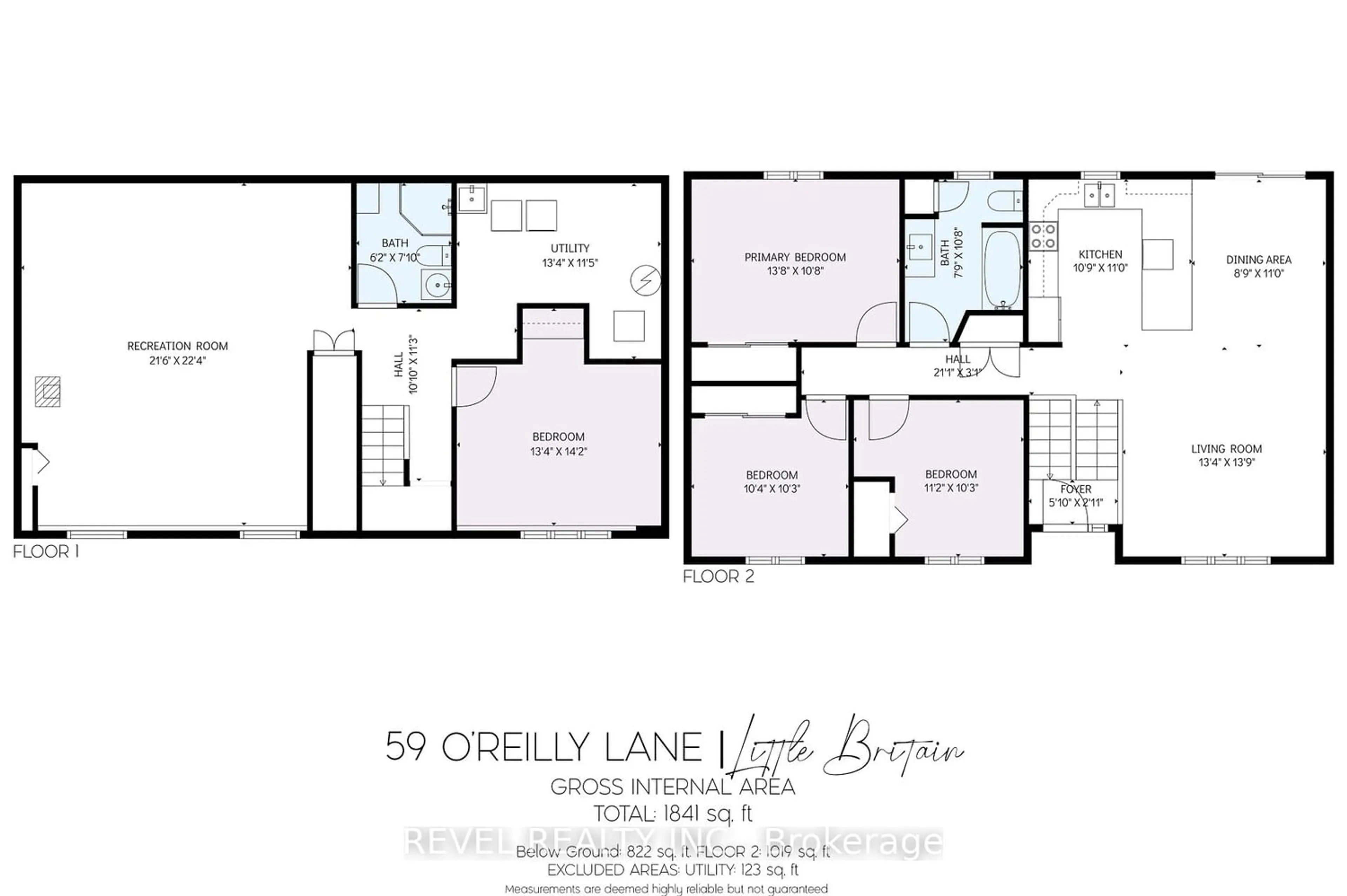 Floor plan for 59 O'Reilly Lane, Kawartha Lakes Ontario K0M 2C0