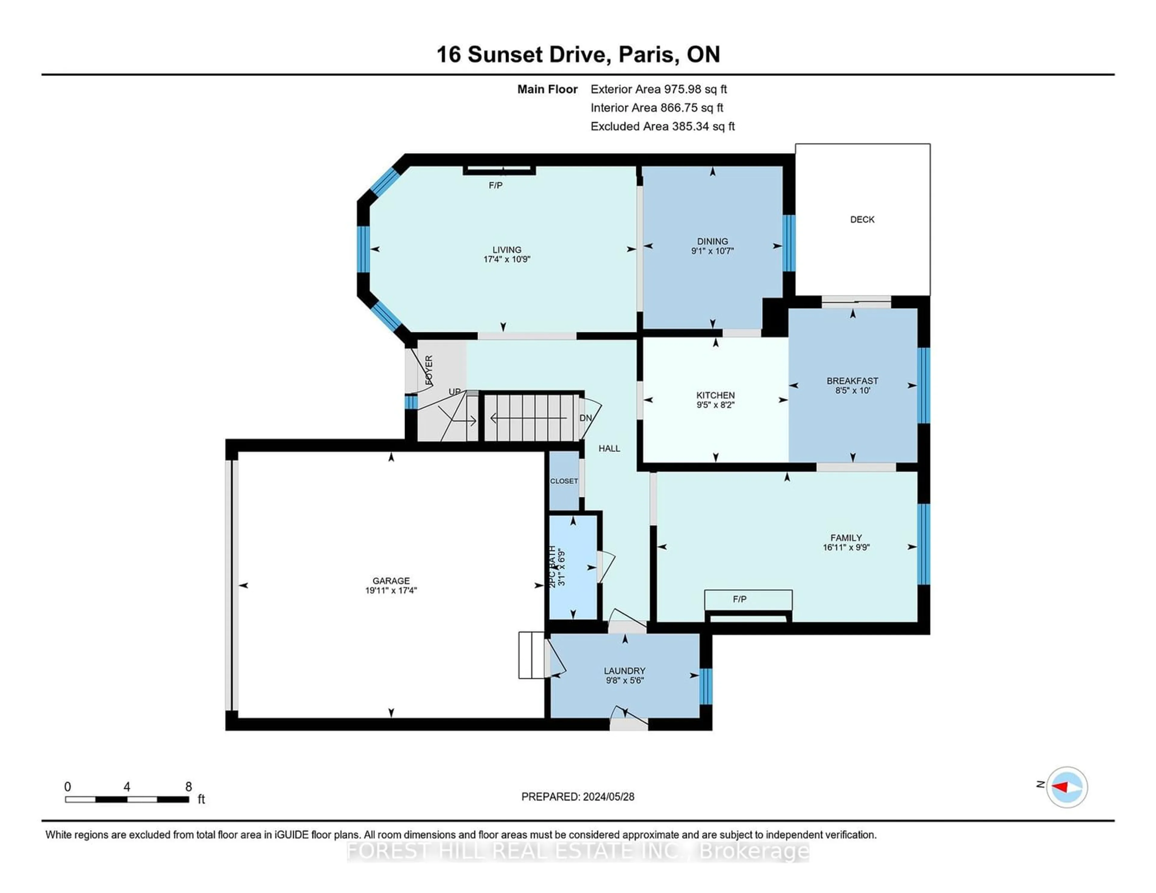Floor plan for 16 Sunset Dr, Brant Ontario N3L 3W4