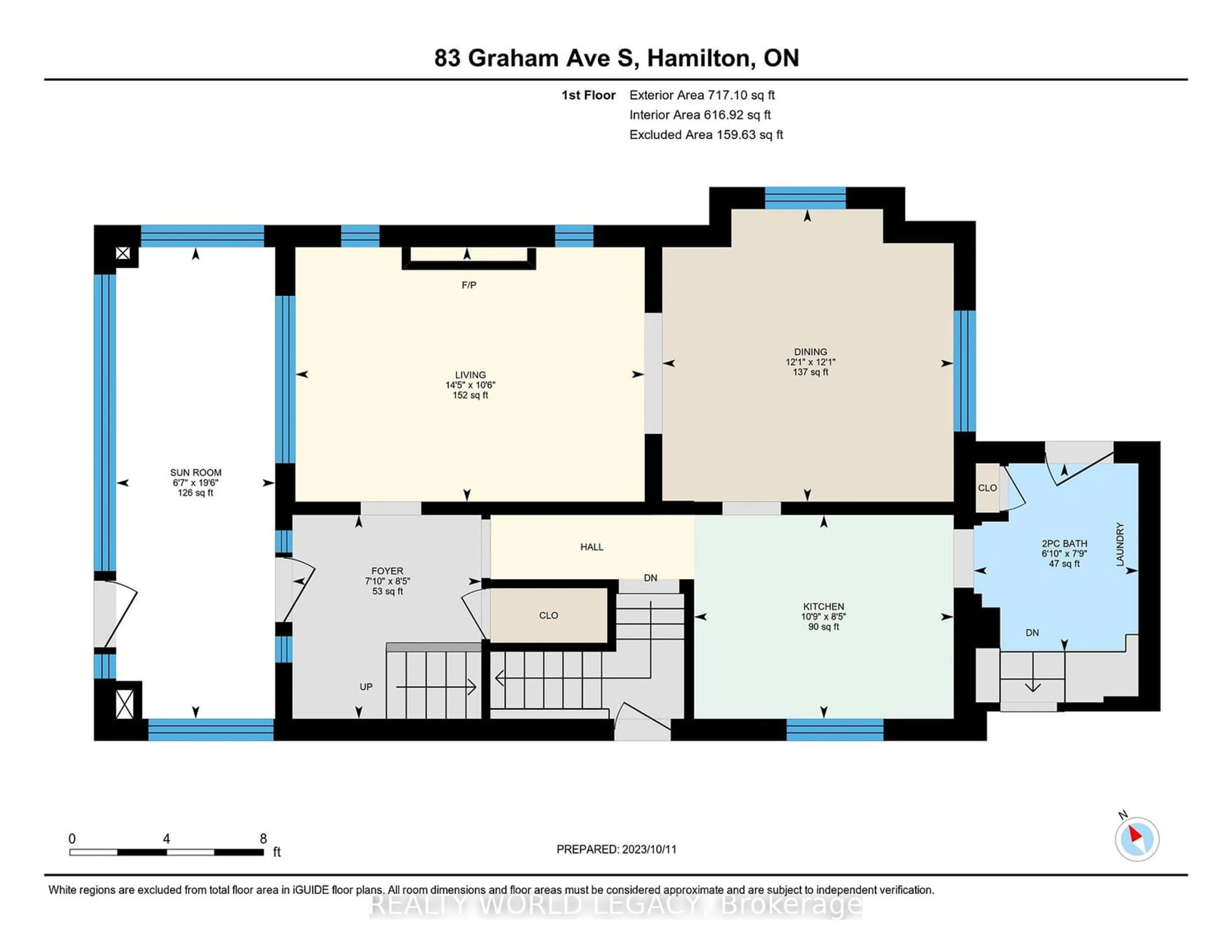 Floor plan for 83 Graham Ave, Hamilton Ontario L8K 2M2