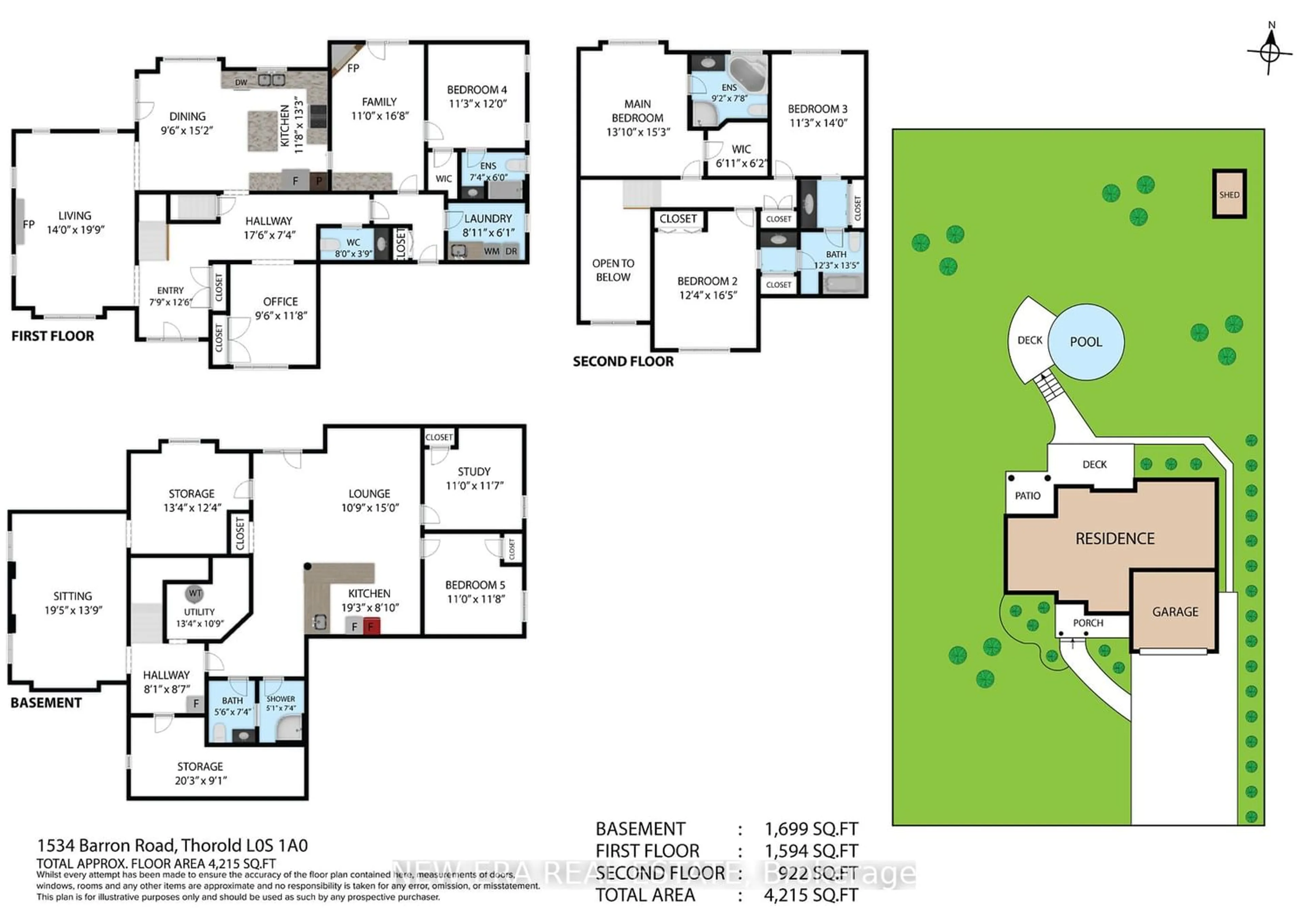Floor plan for 1534 Barron Rd, Thorold Ontario L0S 1A0