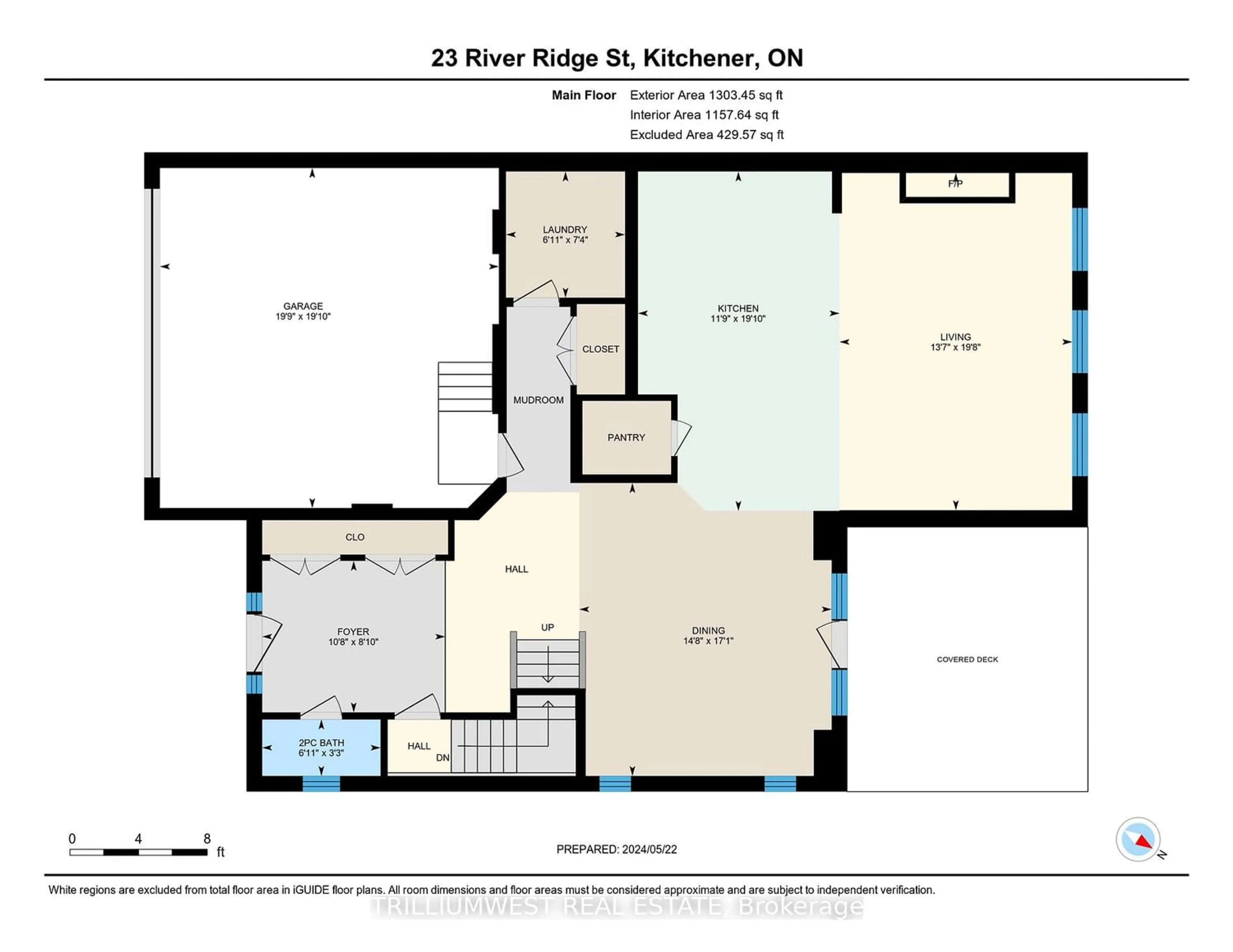 Floor plan for 23 River Ridge St, Kitchener Ontario N2A 0G4