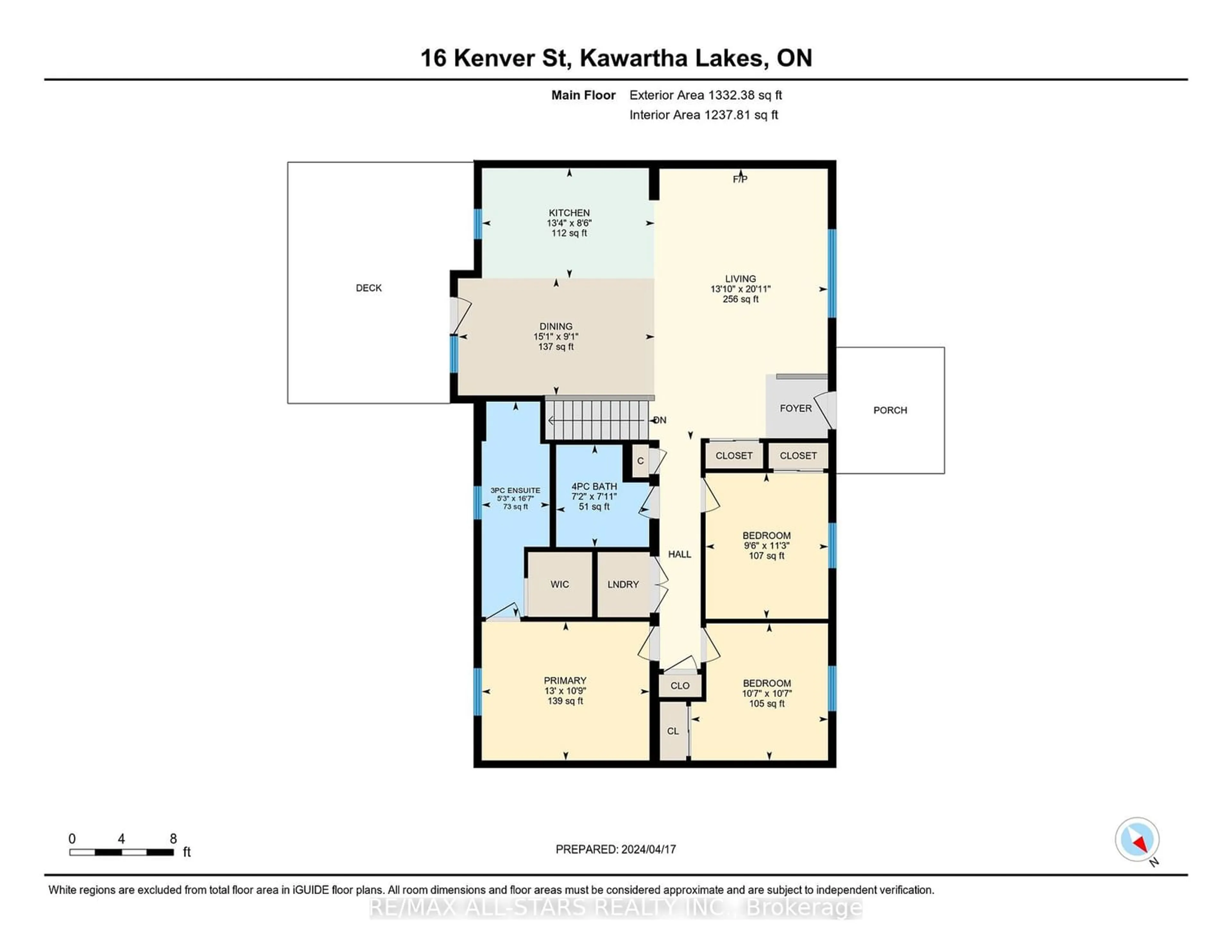 Floor plan for 16 Kenver St, Kawartha Lakes Ontario K0L 2W0