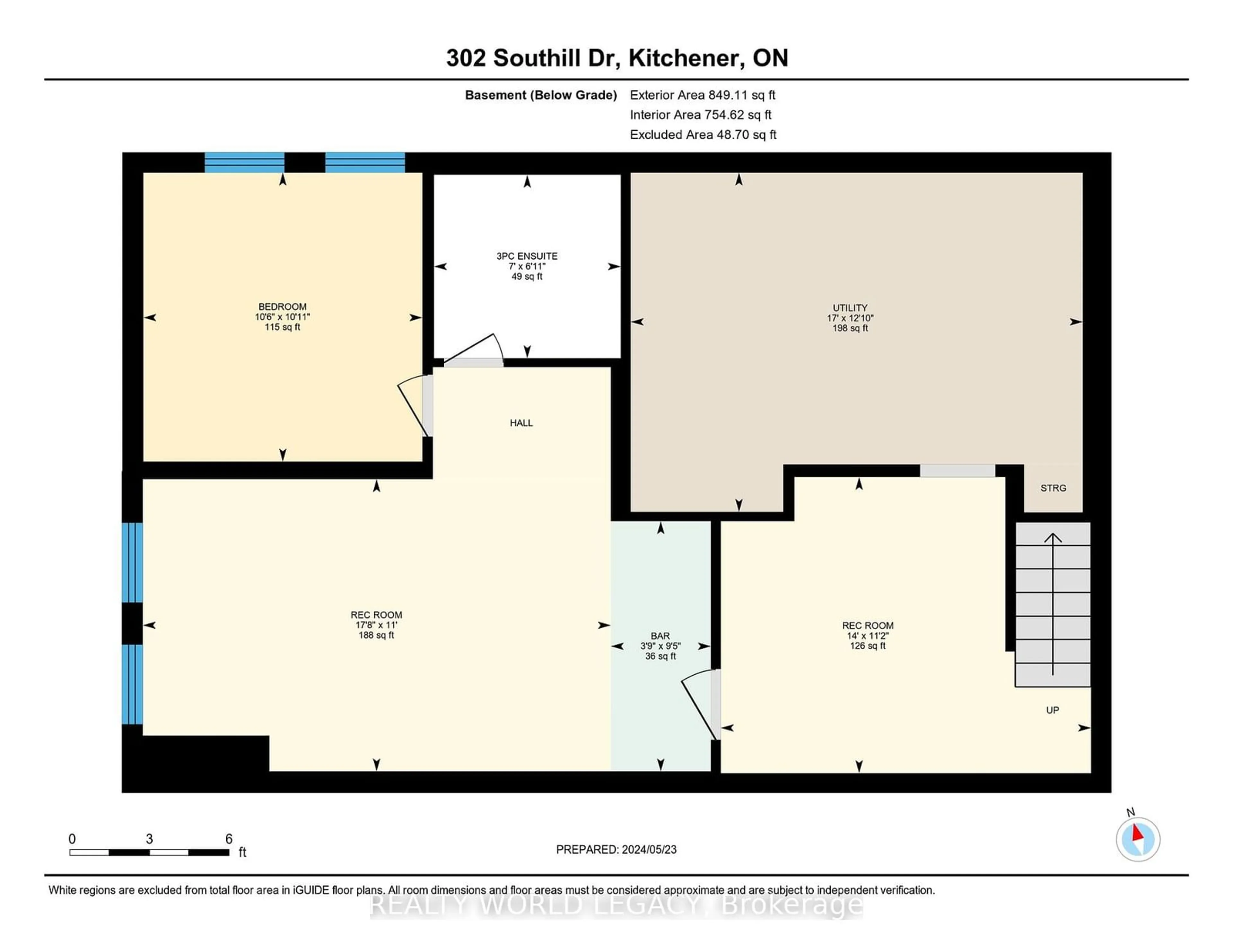 Floor plan for 302 Southill Dr, Kitchener Ontario N2A 2R1