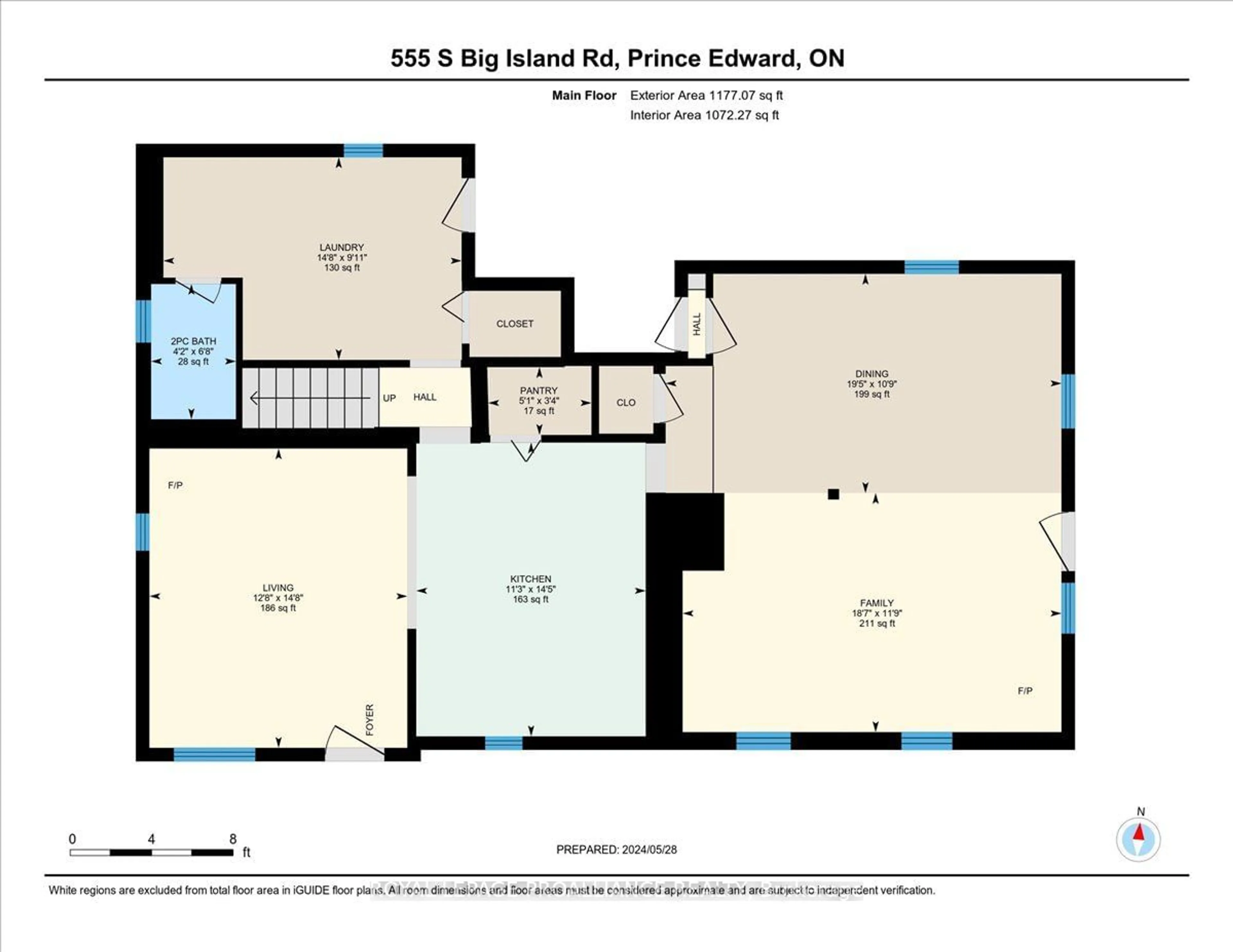 Floor plan for 555 S Big Island Rd, Prince Edward County Ontario K0K 1W0